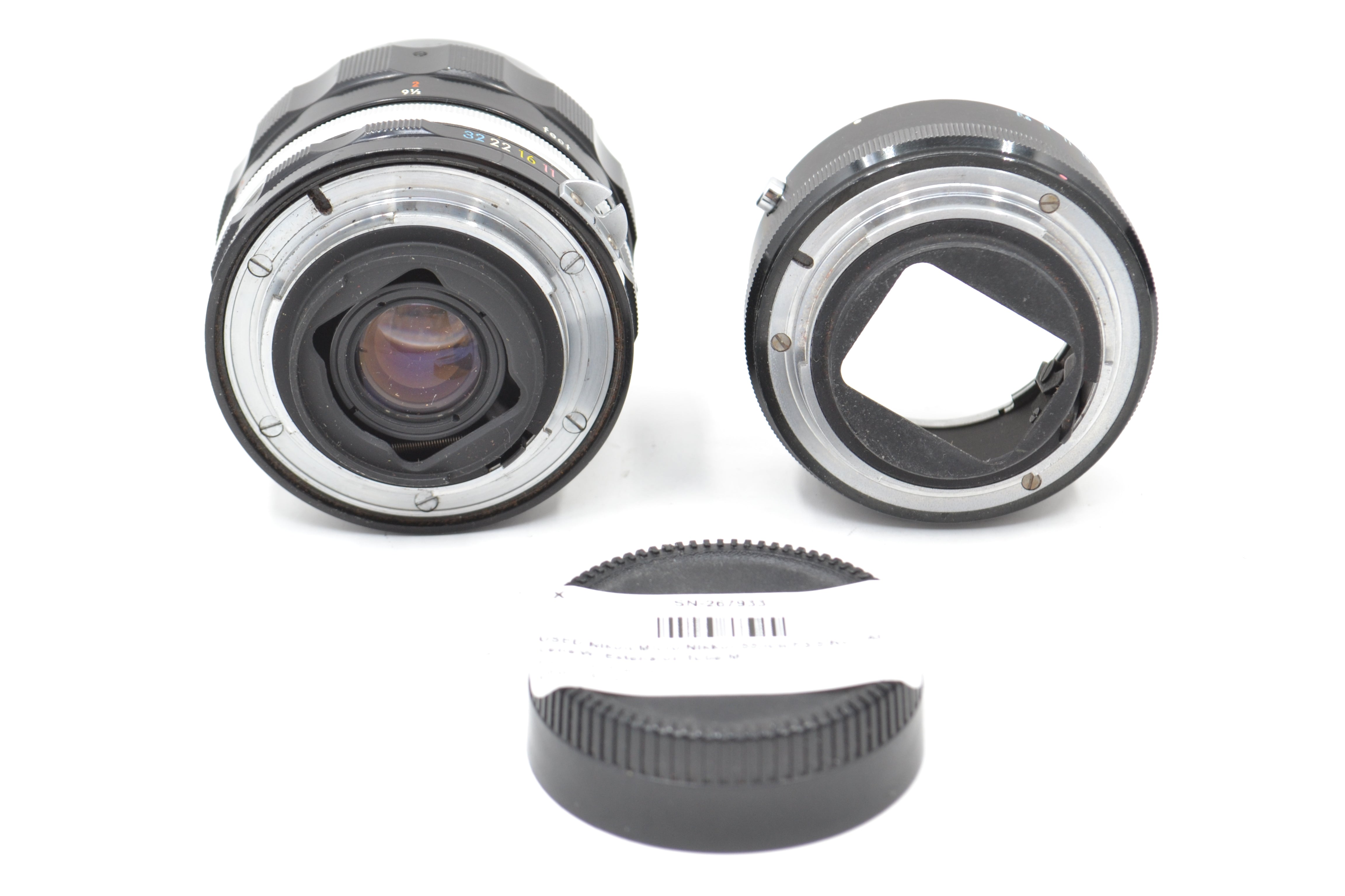 USED Nikon Micro Nikkor 55mm F3.5 Non AI Lens W/ Extension Tube M