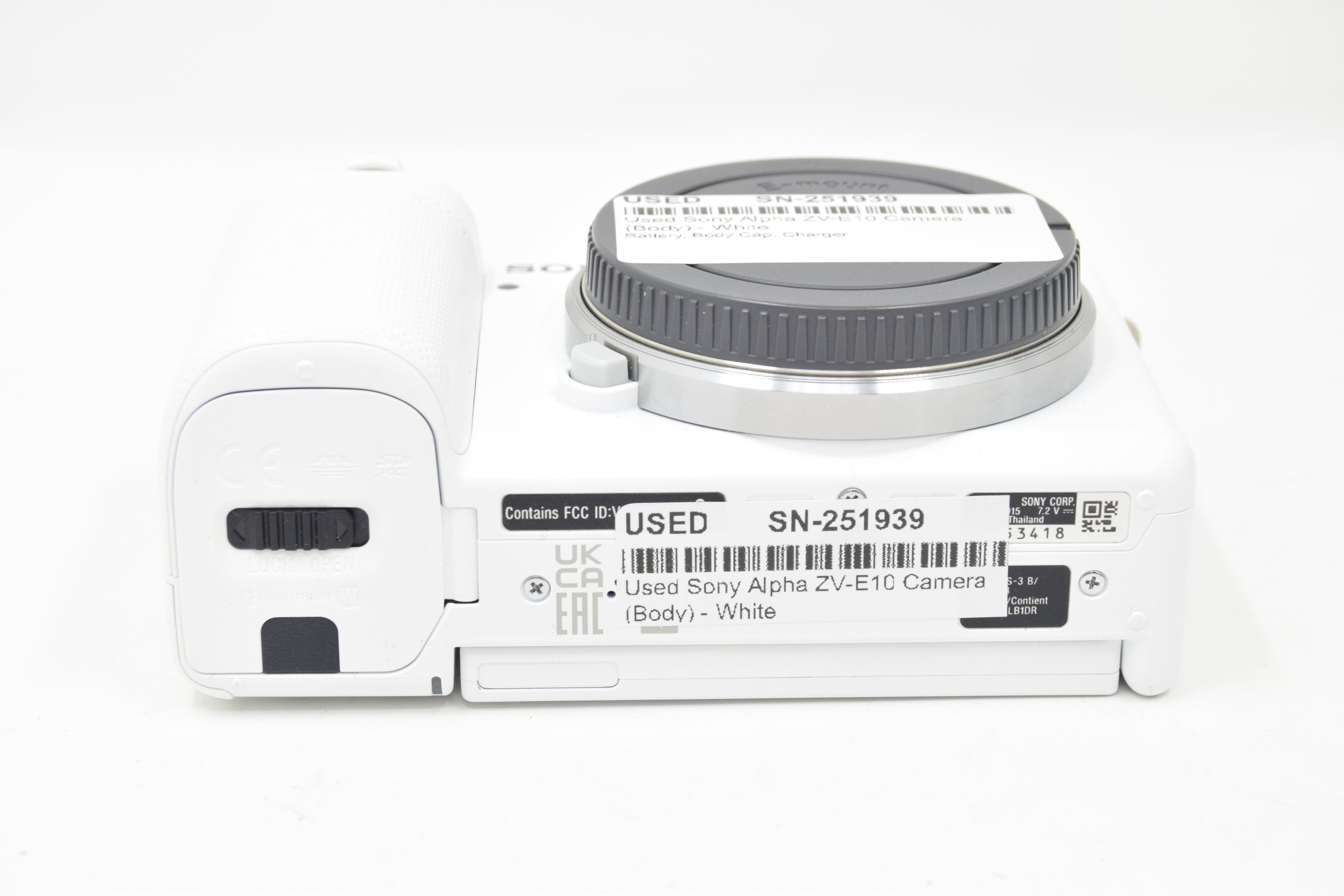 Used Sony Alpha ZV-E10 Camera (Body) - White