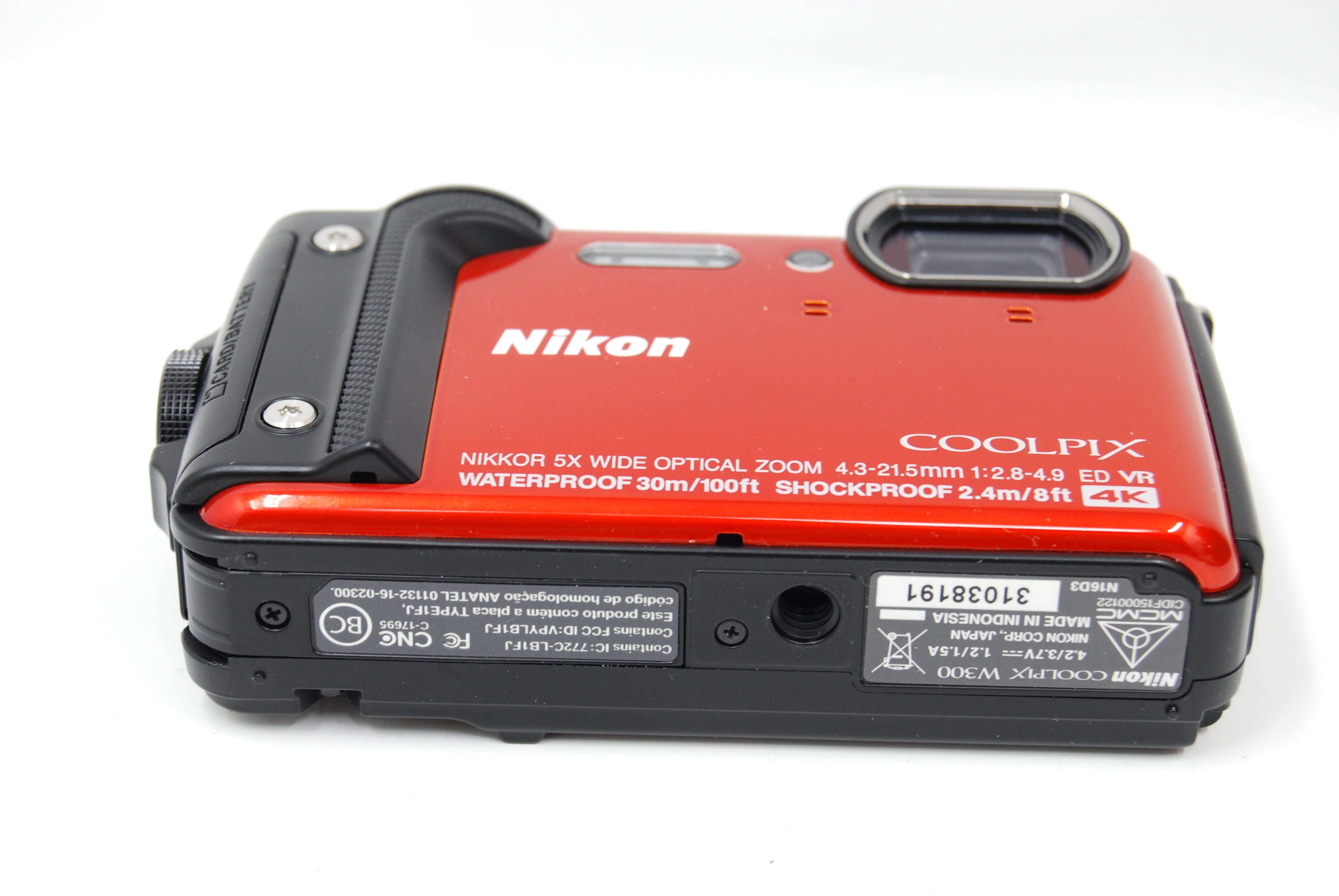 Used Nikon Coolpix W300 (Orange) Waterproof Digital Point & Shoot Camera