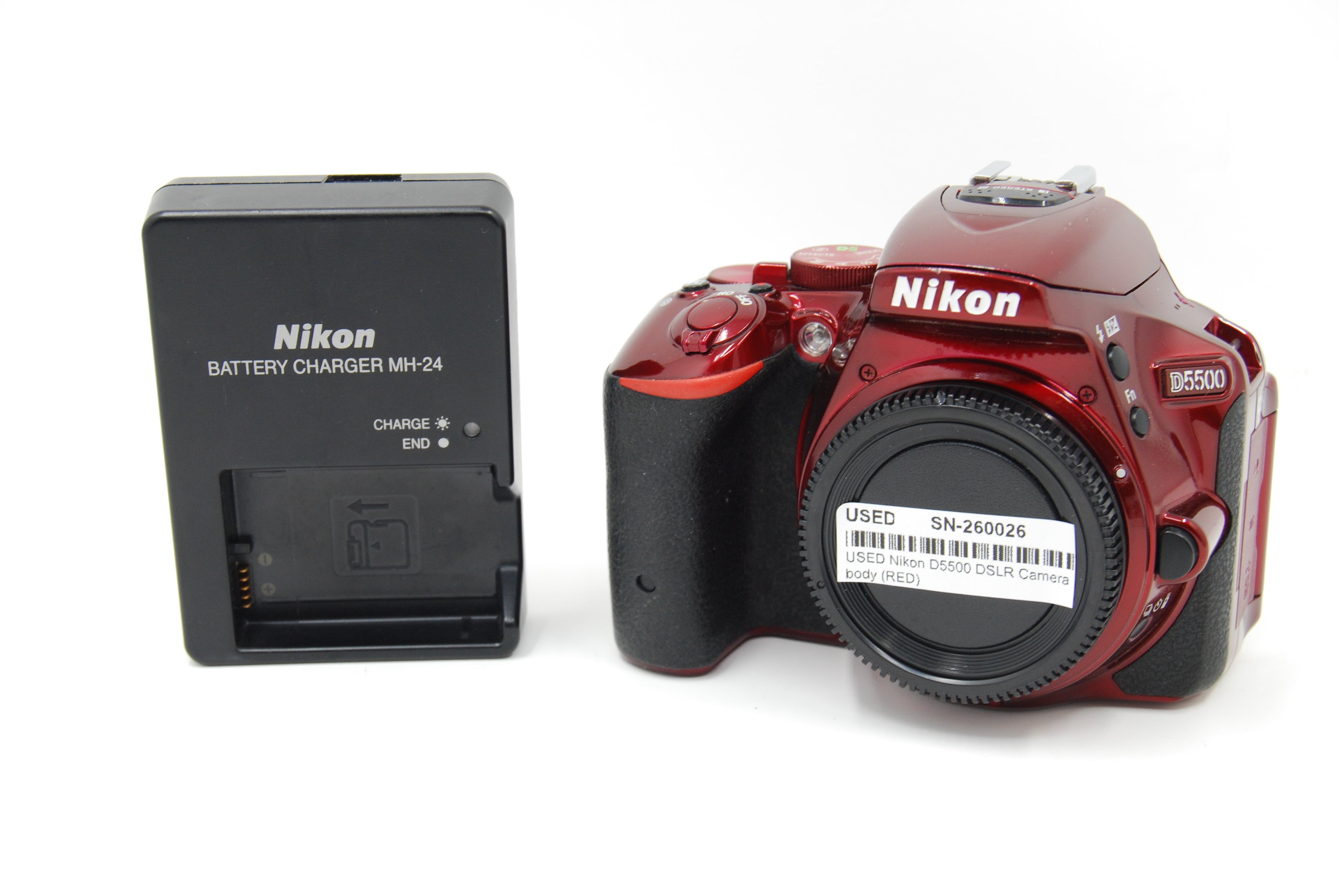 USED Nikon D5500 DSLR Camera body (RED)