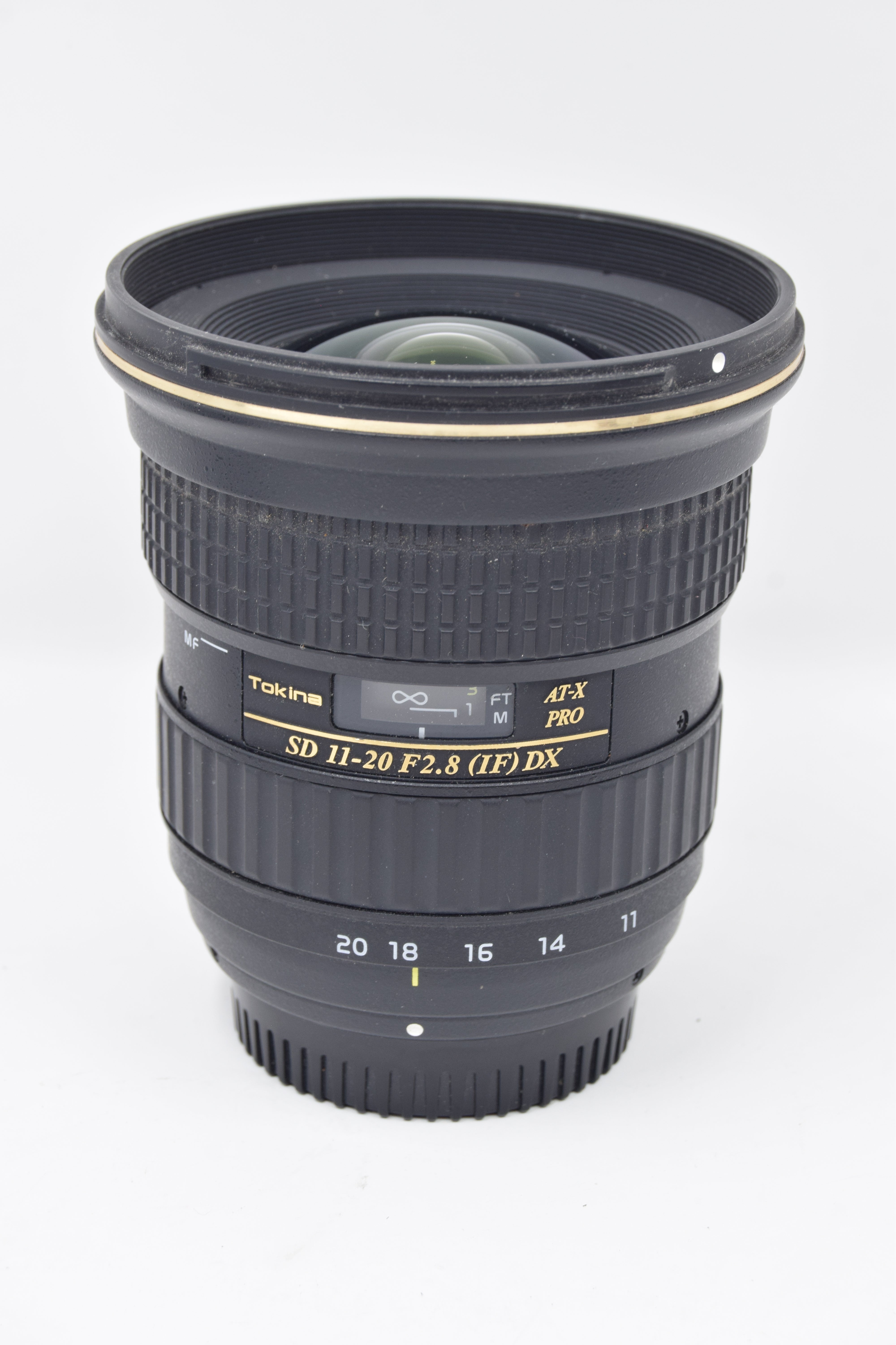 Used Tokina 11-20mm f/2.8 AT-X PRO DX Lens for Nikon