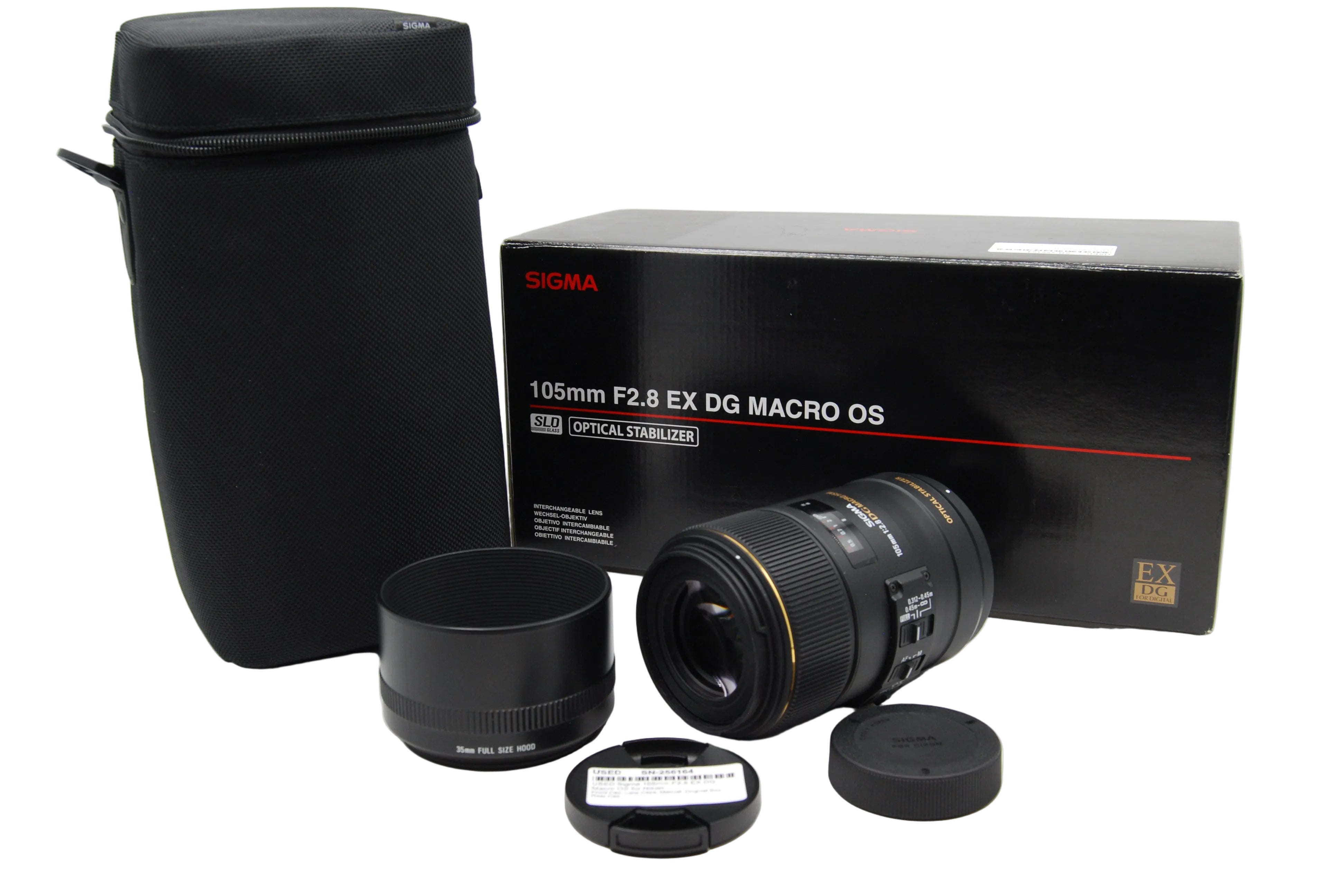 USED Sigma 105mm F2.8 EX DG Macro OS for Nikon