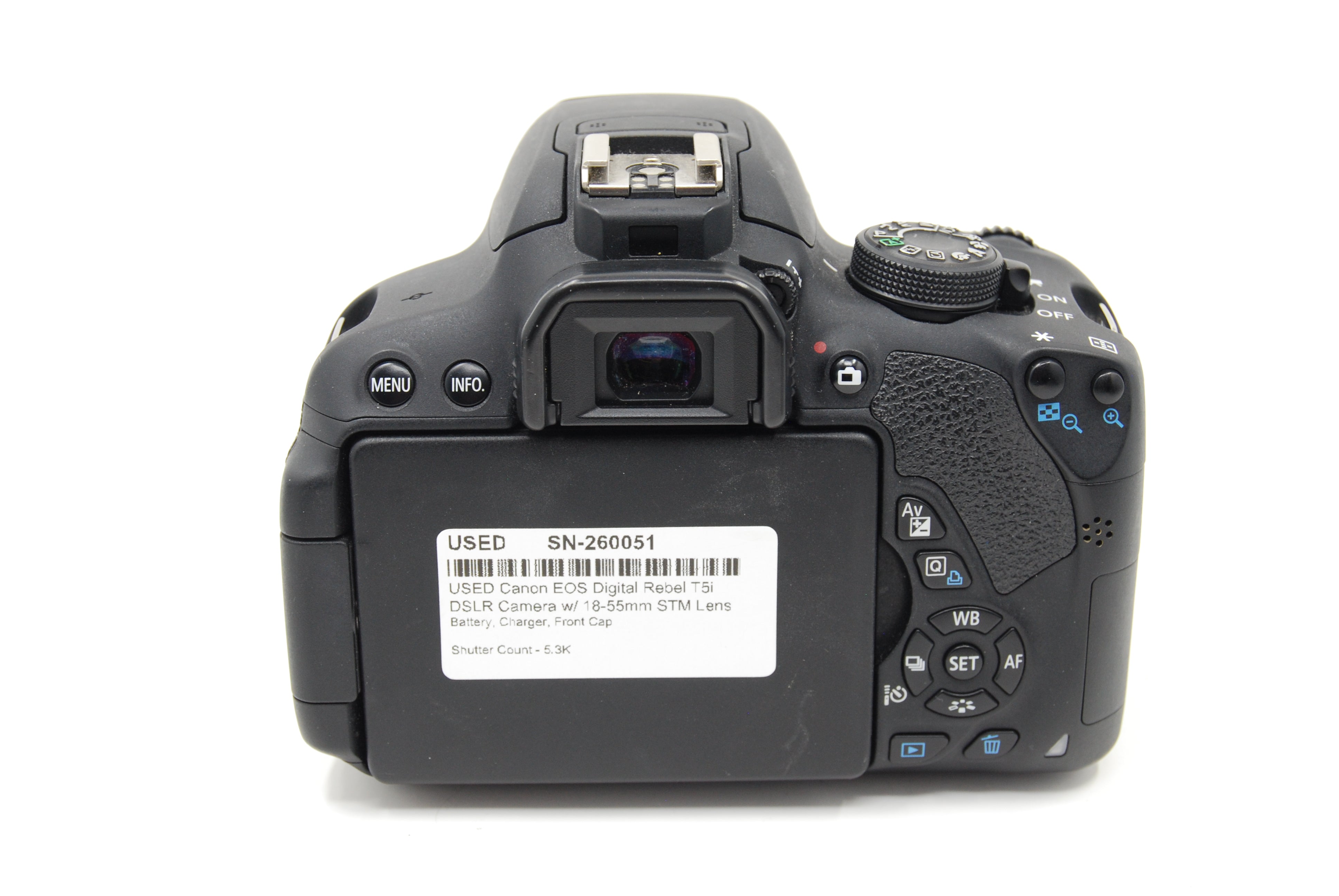 USED Canon EOS Digital Rebel T5i DSLR Camera w/ 18-55mm STM Lens