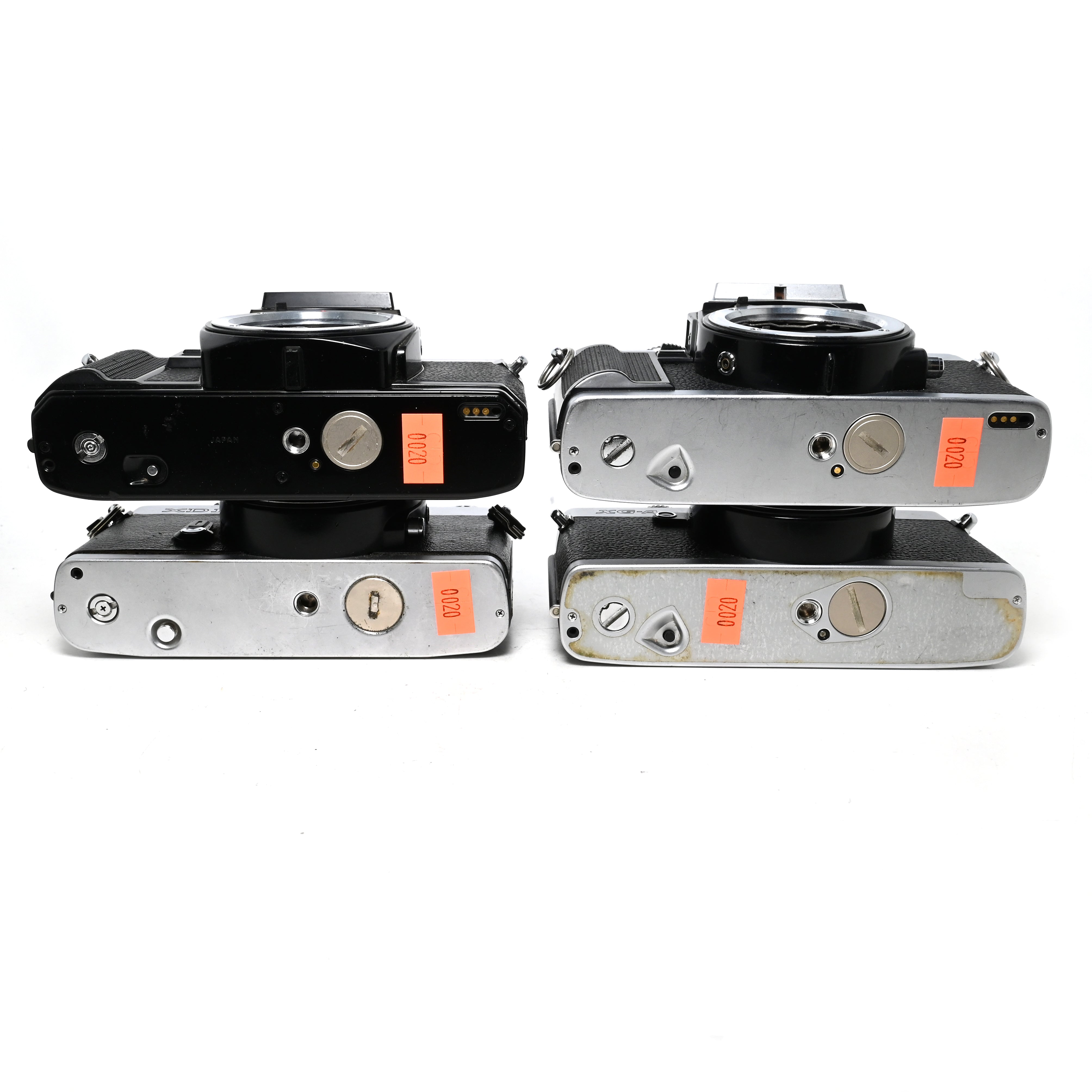 Four(4) Minolta Film Camera Bodies – X-7A, X-GA, XG-M, XD11 – PARTS/REPAIR (0020)