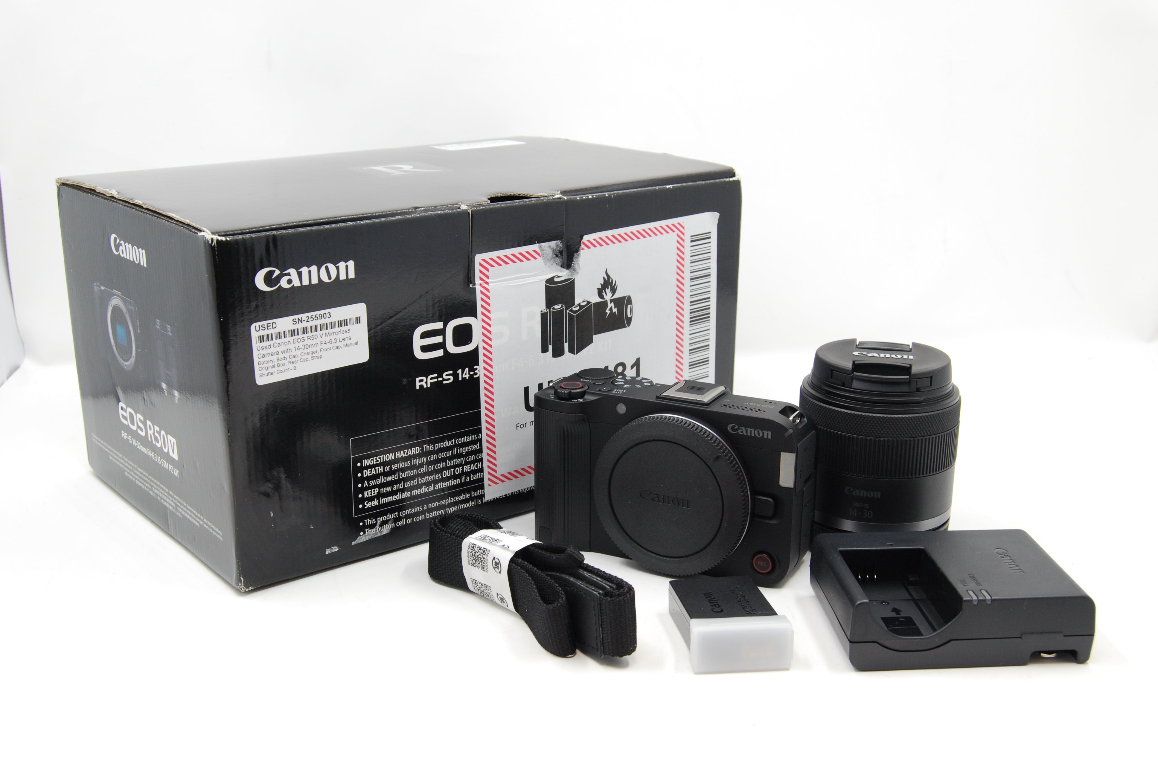 Used Canon EOS R50 V Mirrorless Camera with 14-30mm F4-6.3 Lens