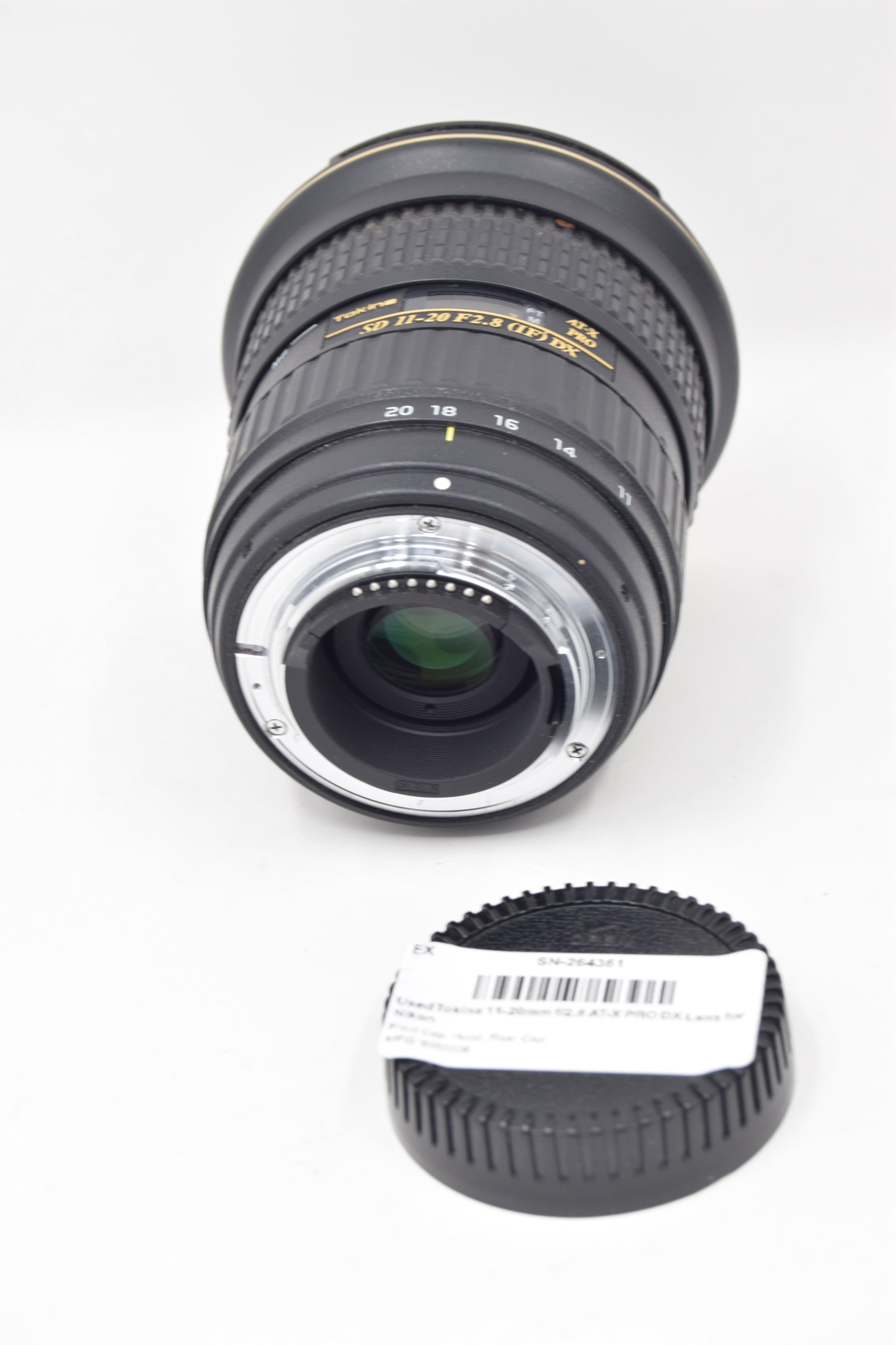 Used Tokina 11-20mm f/2.8 AT-X PRO DX Lens for Nikon