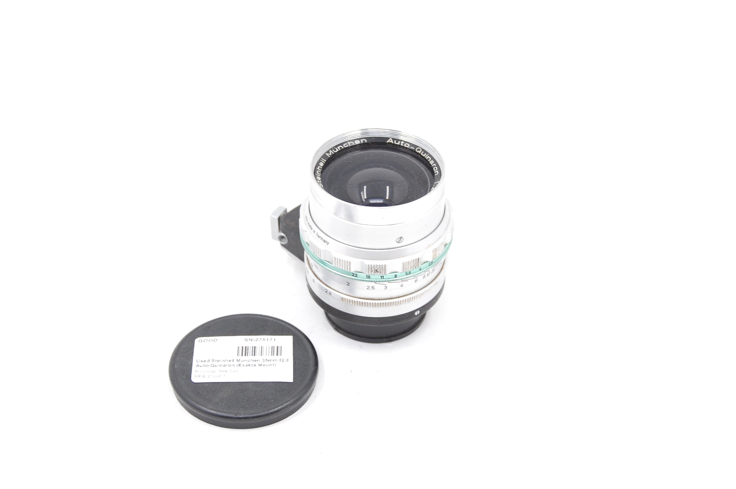 Used Steinheil Munchen 35mm f2.8 Auto-Quinaron (Exakta Mount)