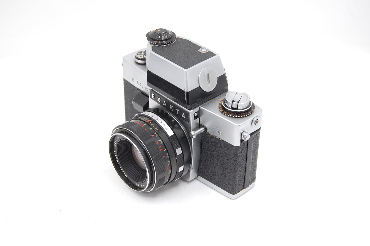Used Exakta RTL 1000 w/50mm f/1.8 Meyer-Optik Gorlitz Orestan Lens & TTL Penta Prism