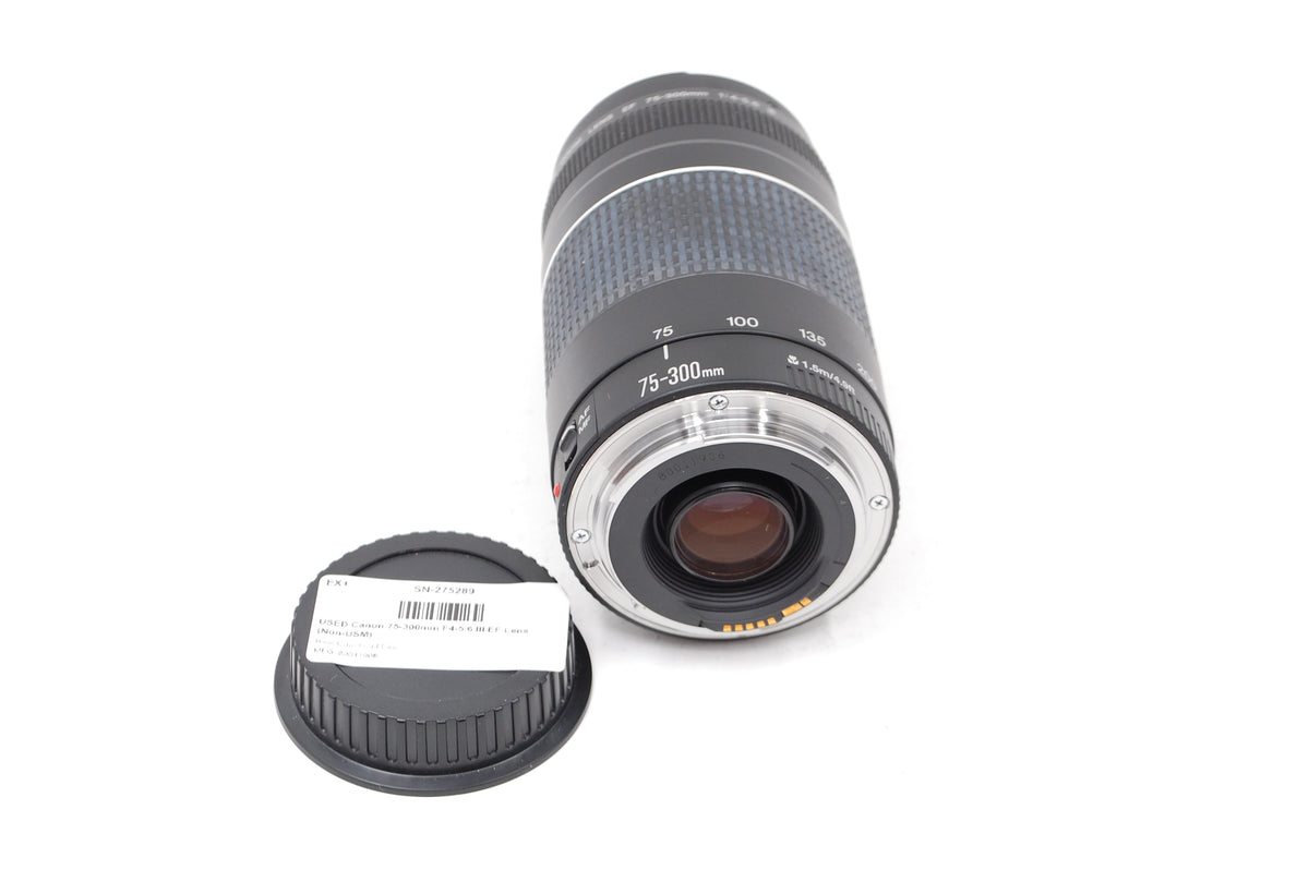 USED Canon 75-300mm F4-5.6 III EF Lens (Non-USM)
