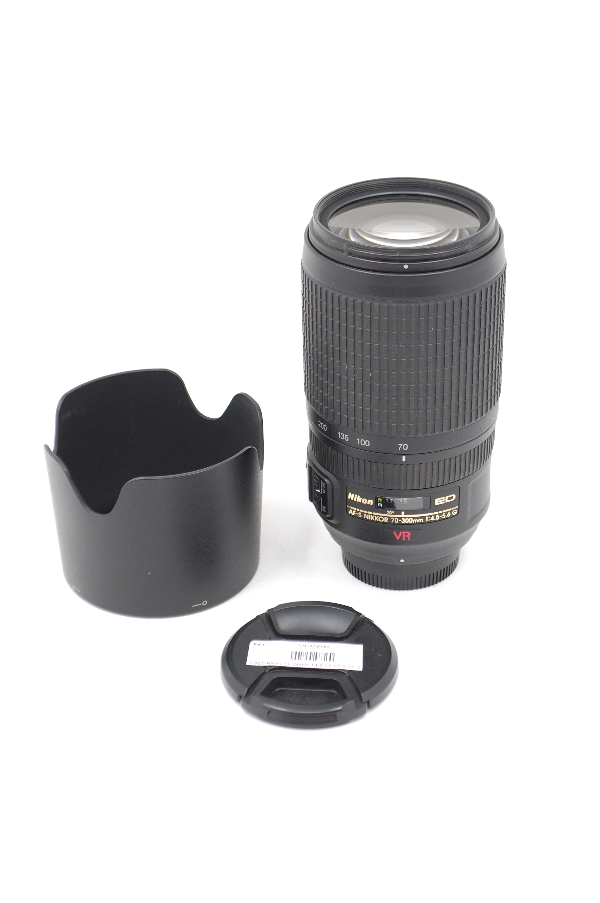 USED Nikon 70-300mm F4.5-5.6 VR G AF-S