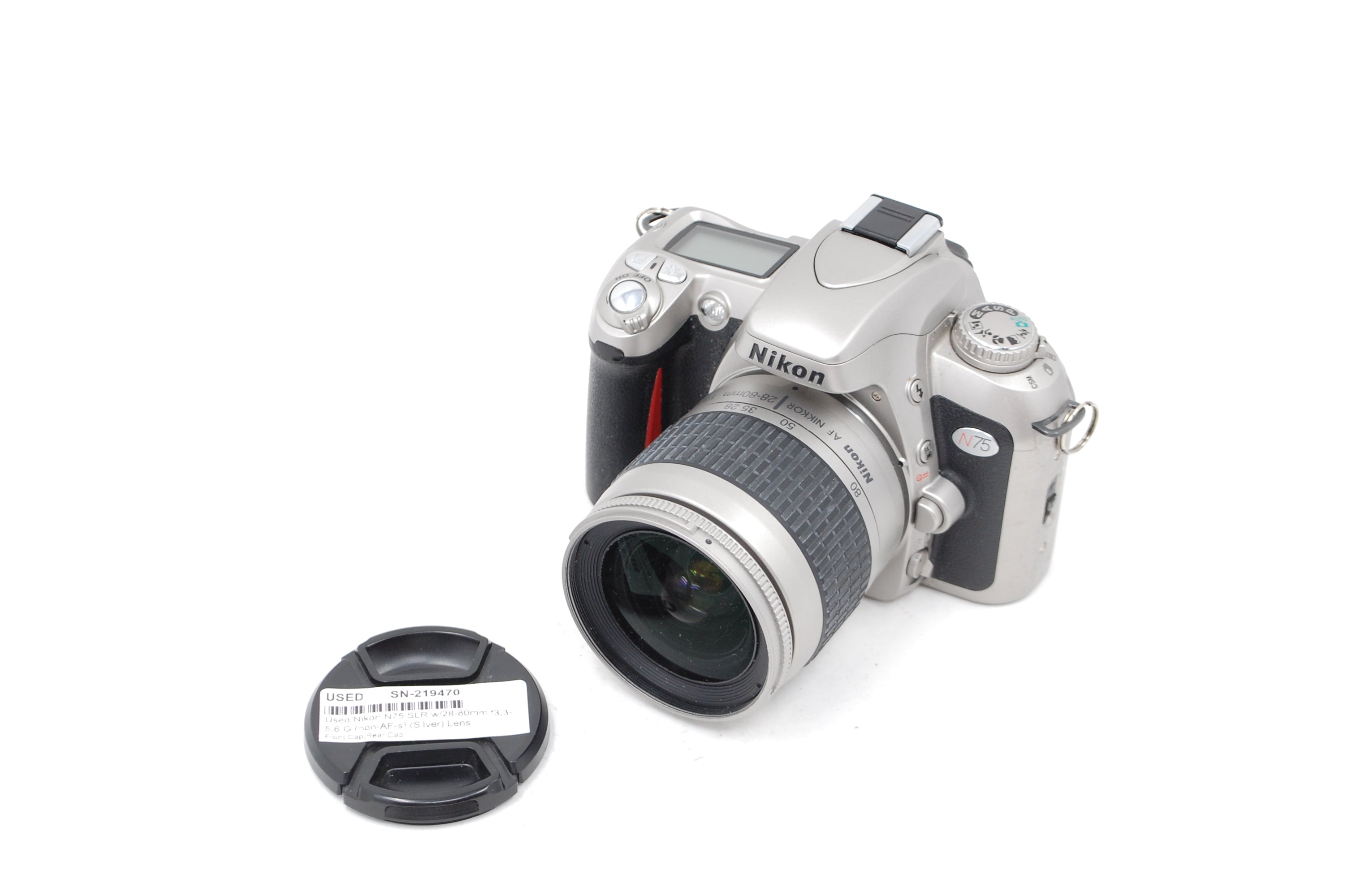Used Nikon N75 SLR w/28-80mm f3.3-5.6 G (non-AF-s) (Silver) Lens
