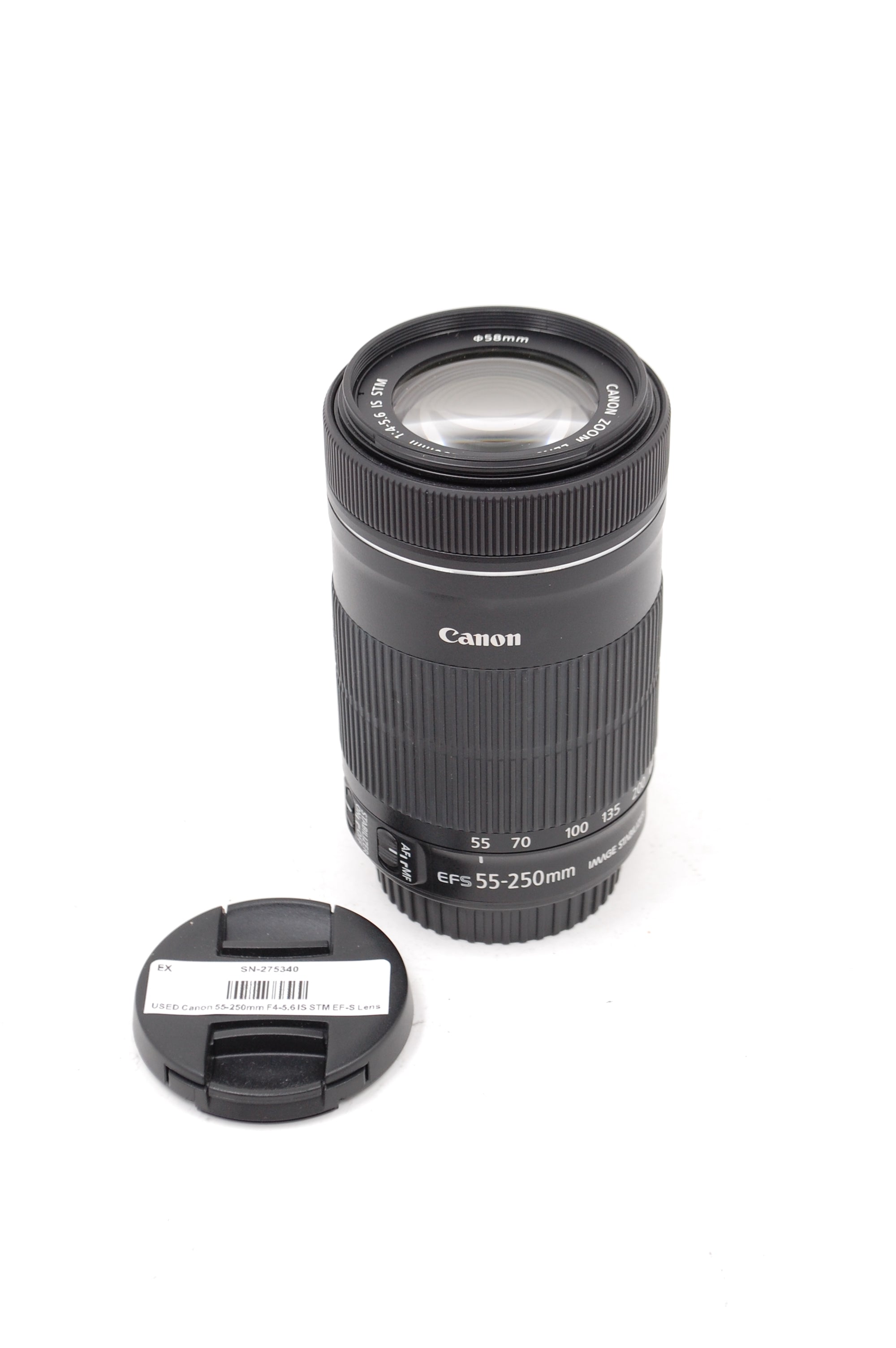 USED Canon 55-250mm F4-5.6 IS STM EF-S Lens