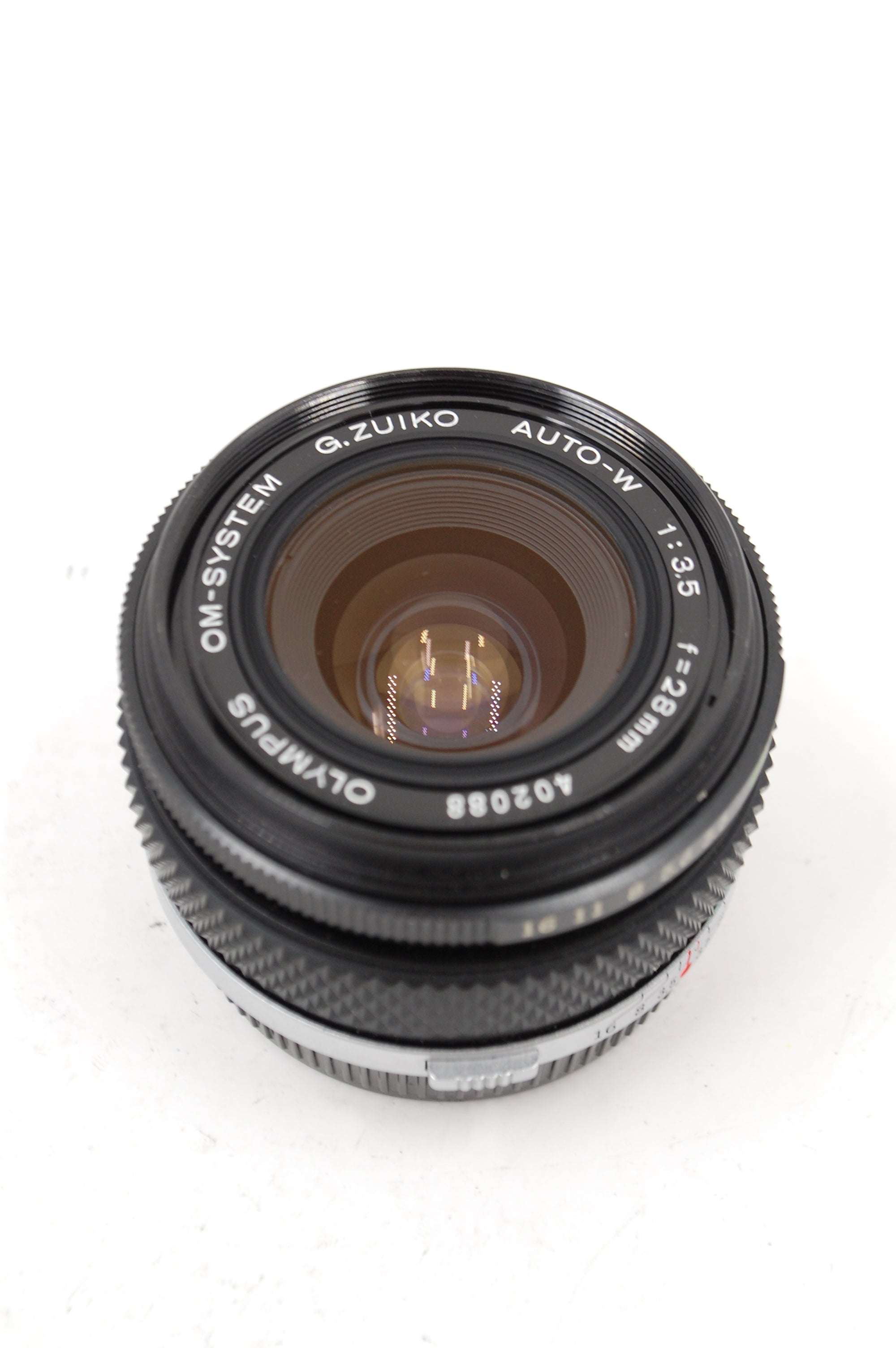 Used Olympus Zuiko 28mm f3.5 lens with Case