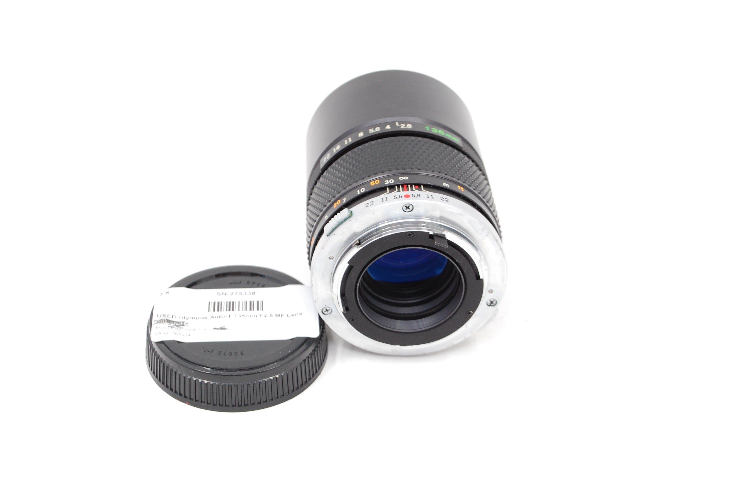USED Olympus Auto-T 135mm F2.8 MF Lens with Case