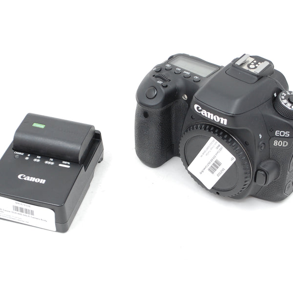 USED Canon EOS 80D DSLR Camera Body (Black)