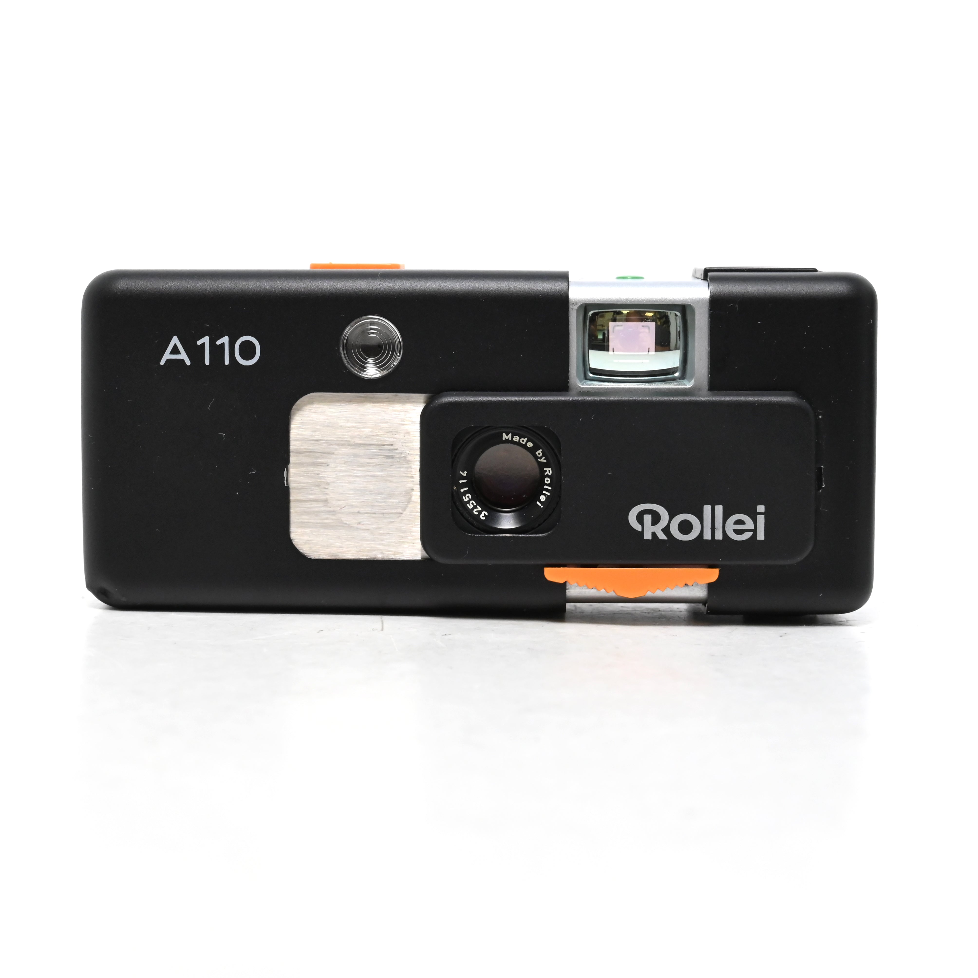 Rollei A110 Black 110 Film Miniature Camera w/ Flash & Case - Parts/Repair (0024)