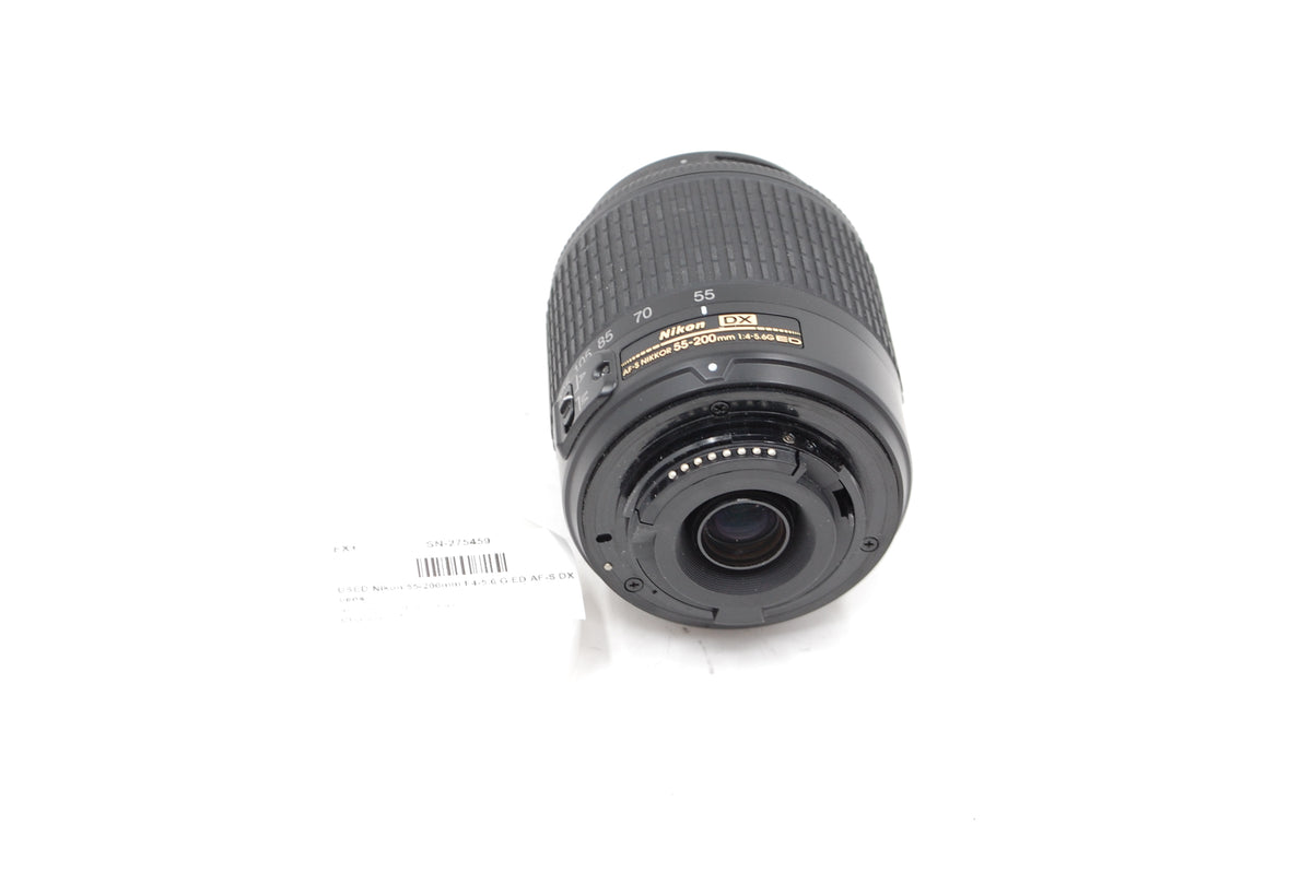 USED Nikon 55-200mm F4-5.6 G ED AF-S DX Lens