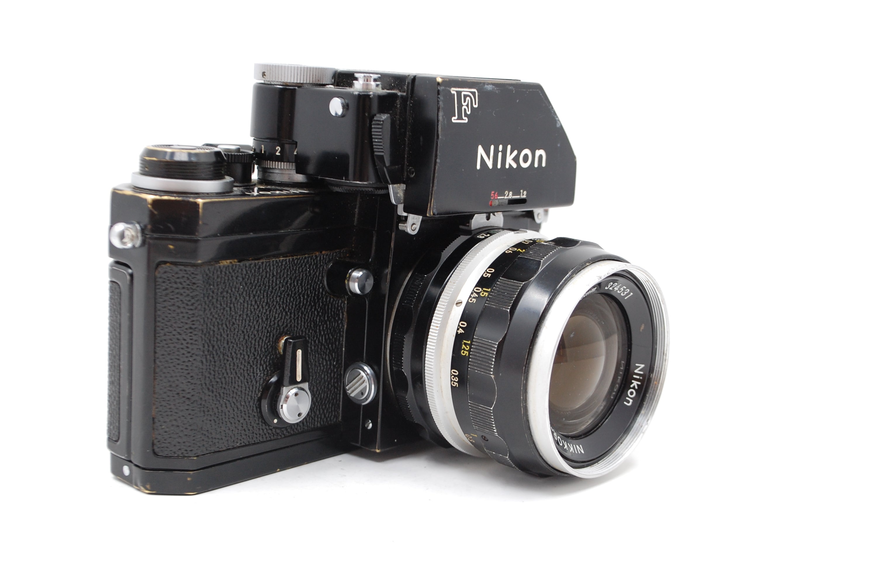 Used Nikon F w/ 35mm F2.8 Non-AI Lens
