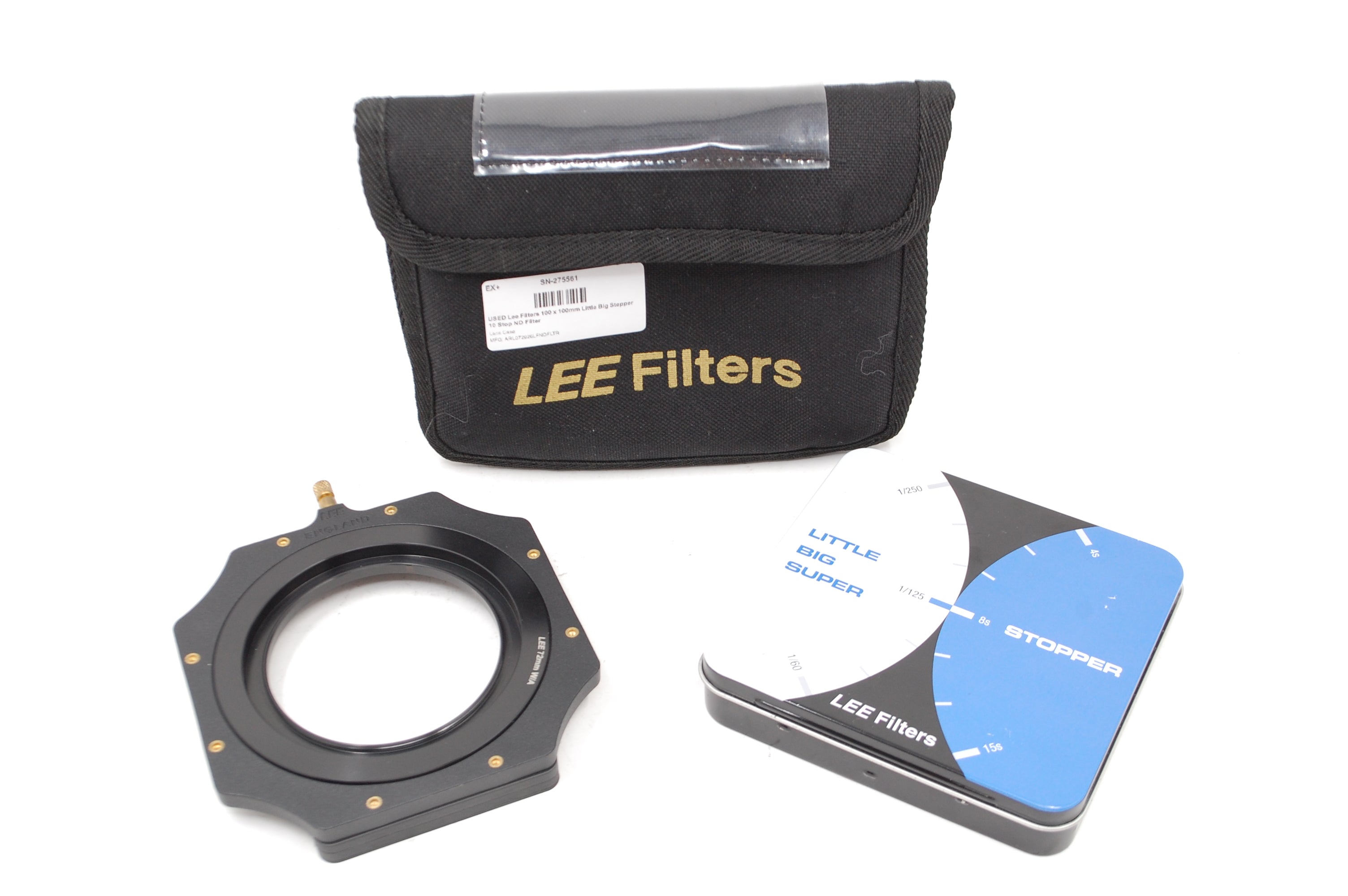USED Lee Filters 100 x 100mm Big Stopper 10 Stop ND Filter