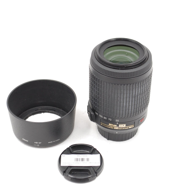 USED Nikon 55-200mm F4-5.6 G AF-S VR DX Lens - (READ)