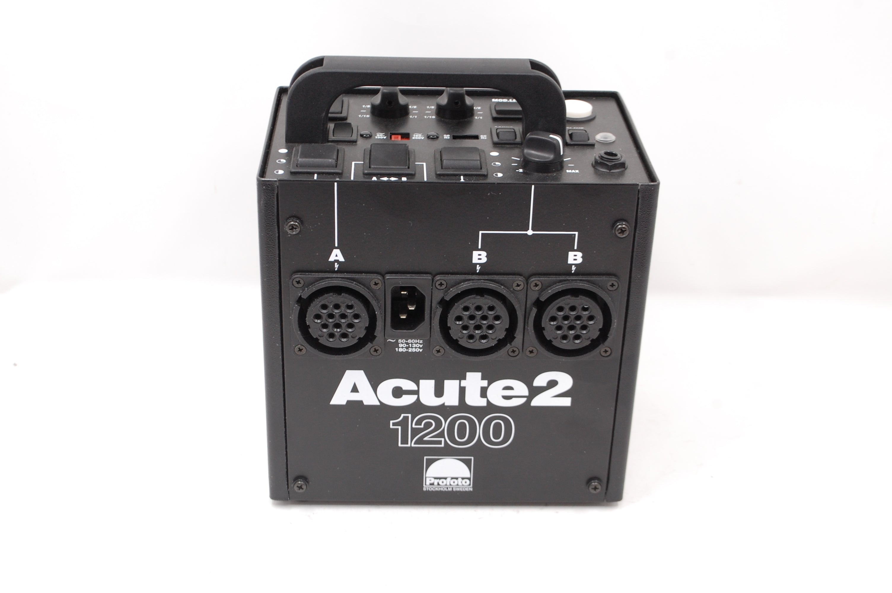 USED Profoto Acute D4 (3X) Flash Head With Extension Cable w/Acute2 1200 Controller