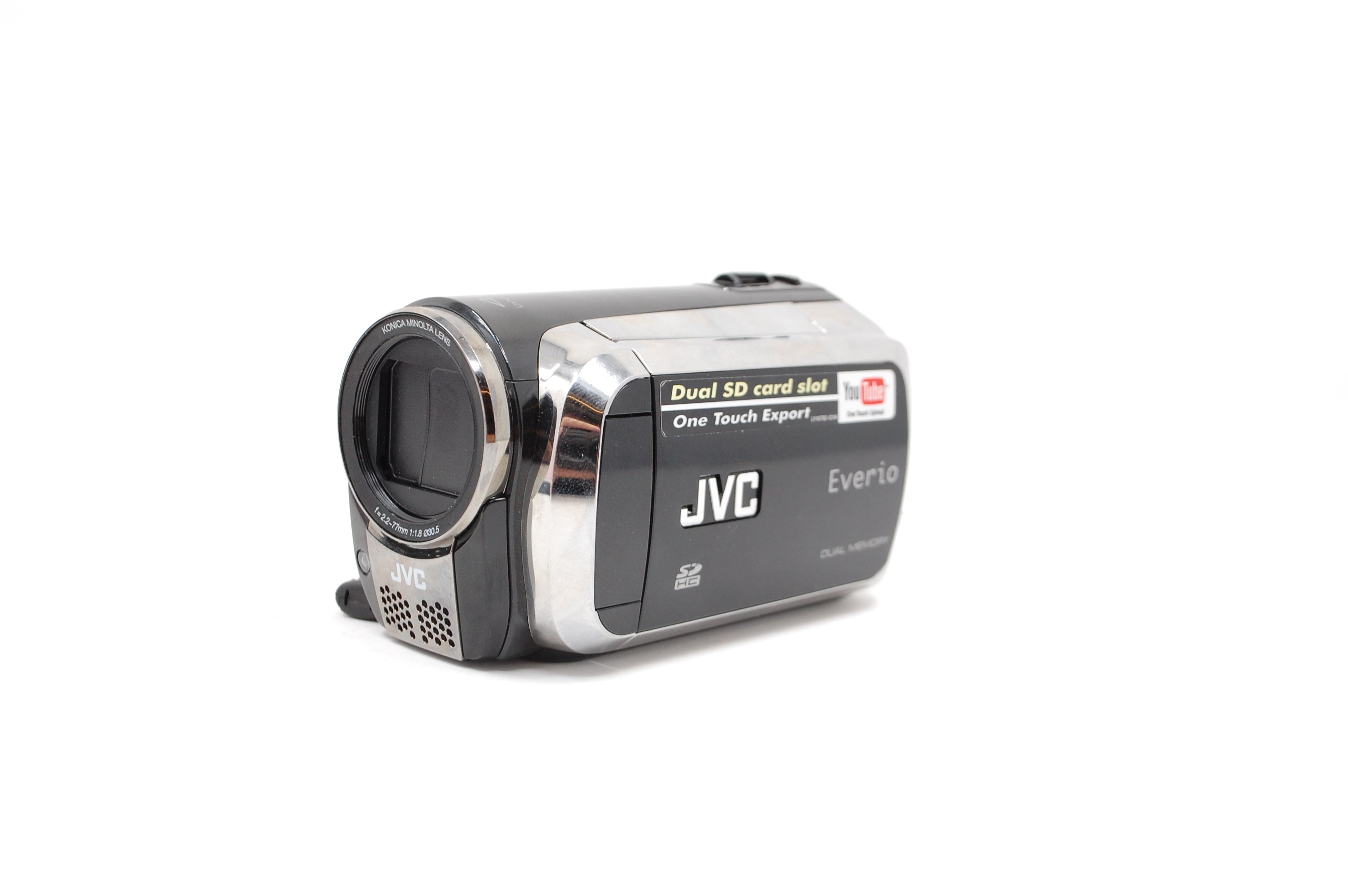 Used JVC Everio S GZ-MS120BU Black 40X Digital Dual SD Handheld Camcor