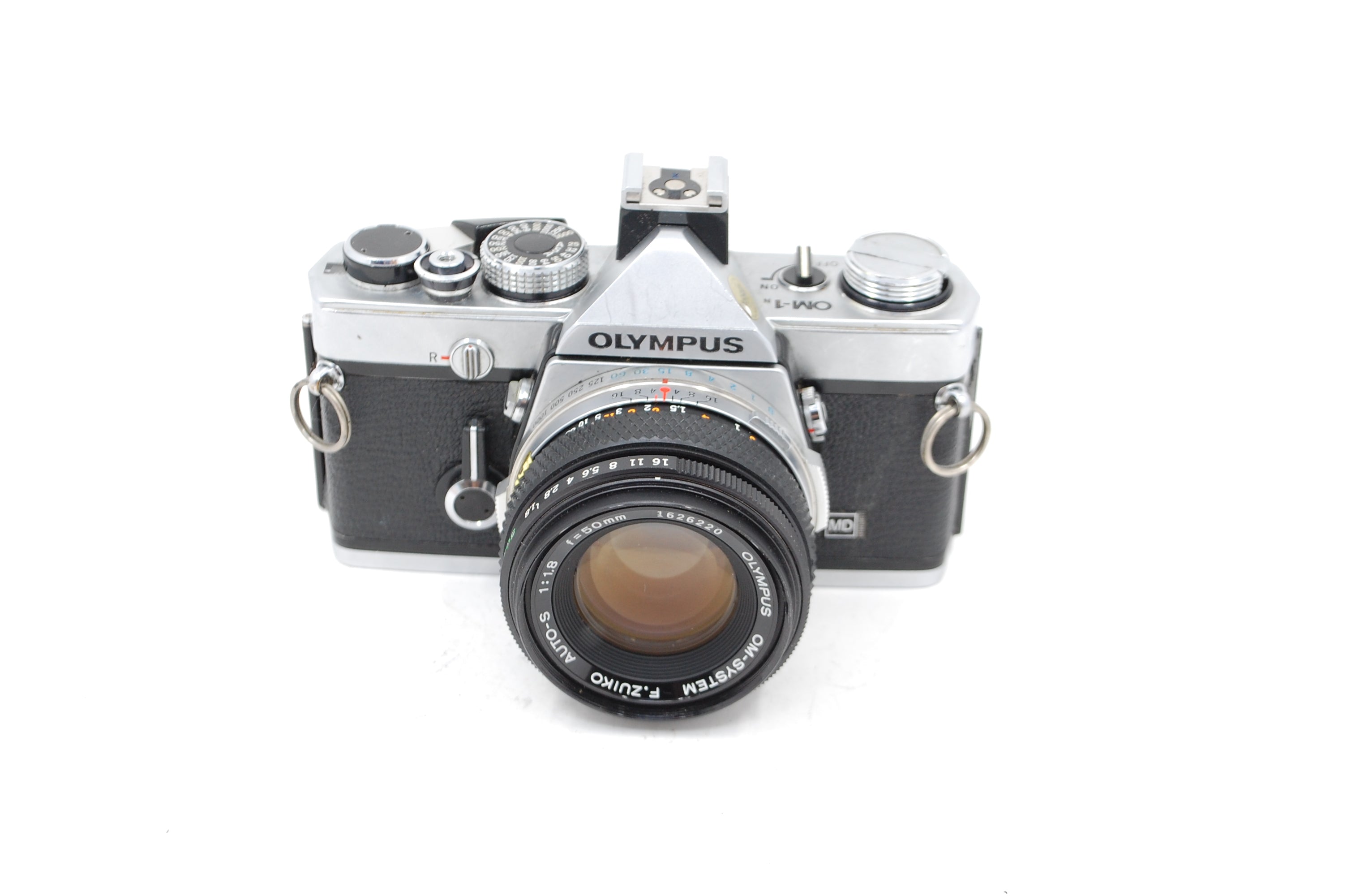 USED Olympus OM-1N Film SLR W/ 50mm F1.8 Lens