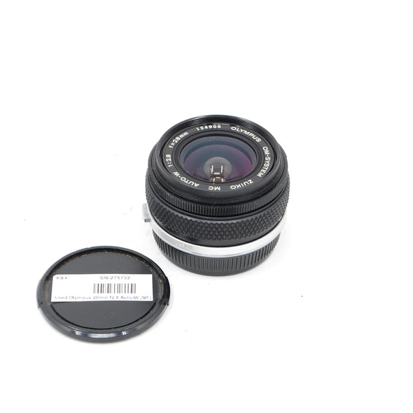 Used Olympus 28mm f2.8 Auto-W (MF) Lens