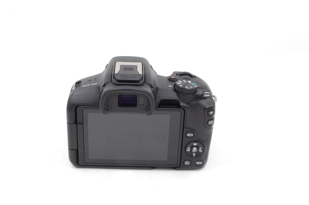 Used Canon EOS R50 Mirrorless Camera with RF-S 18-45mm F4.5-6.3 IS STM Lens (Black)