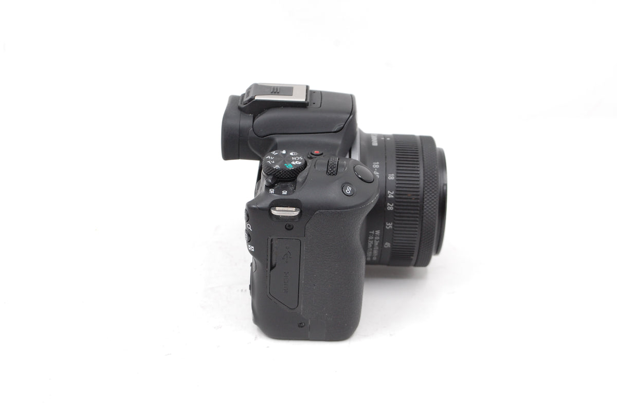 Used Canon EOS R50 Mirrorless Camera with RF-S 18-45mm F4.5-6.3 IS STM Lens (Black)