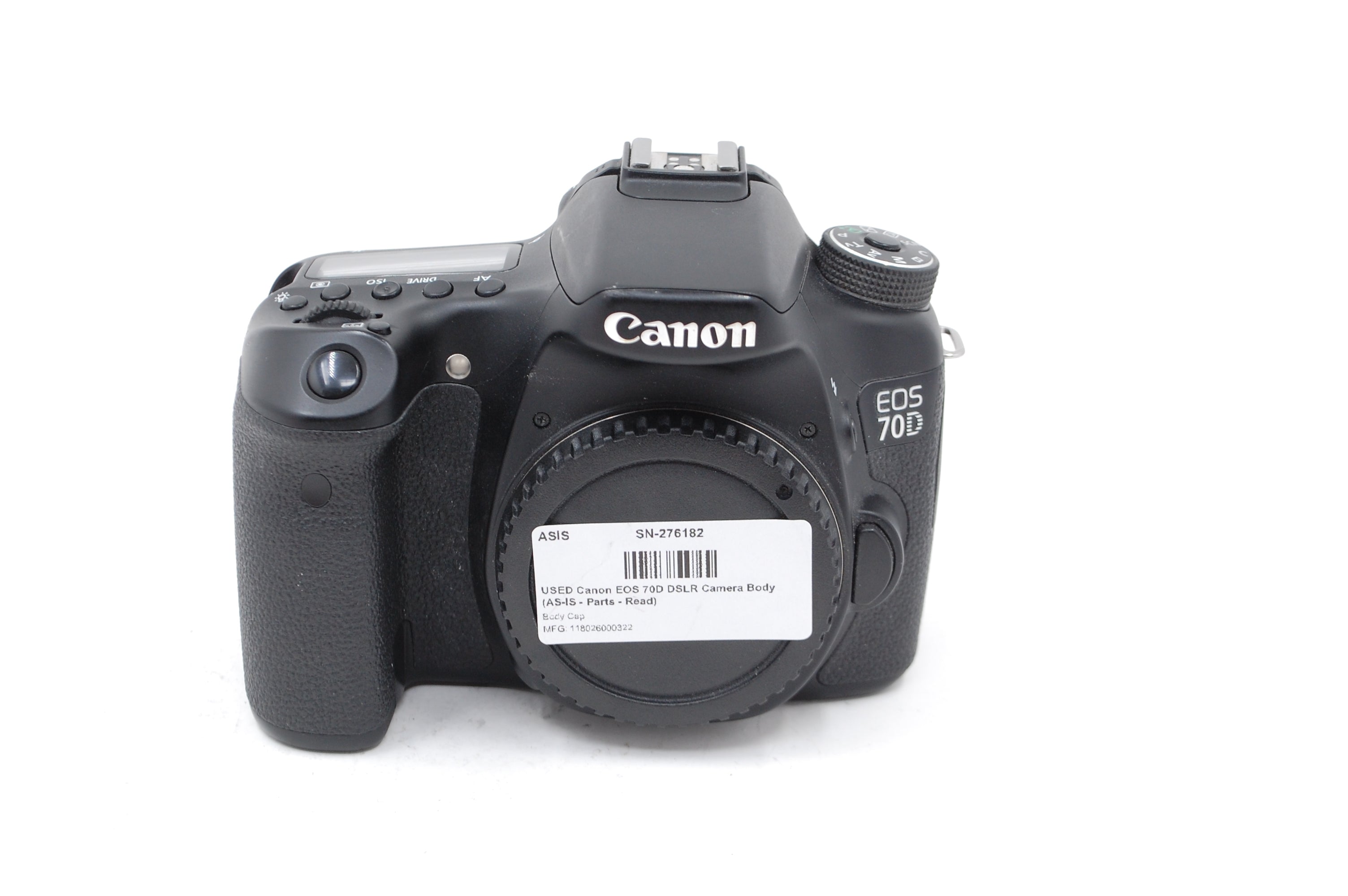 USED Canon EOS 70D DSLR Camera Body (AS-IS - Parts - Read)