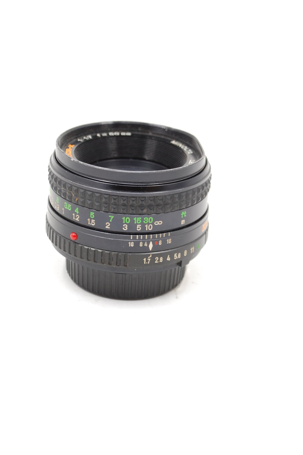 Used Minolta 50mm f1.7 Rokkor-X MD Manual Focus Lens