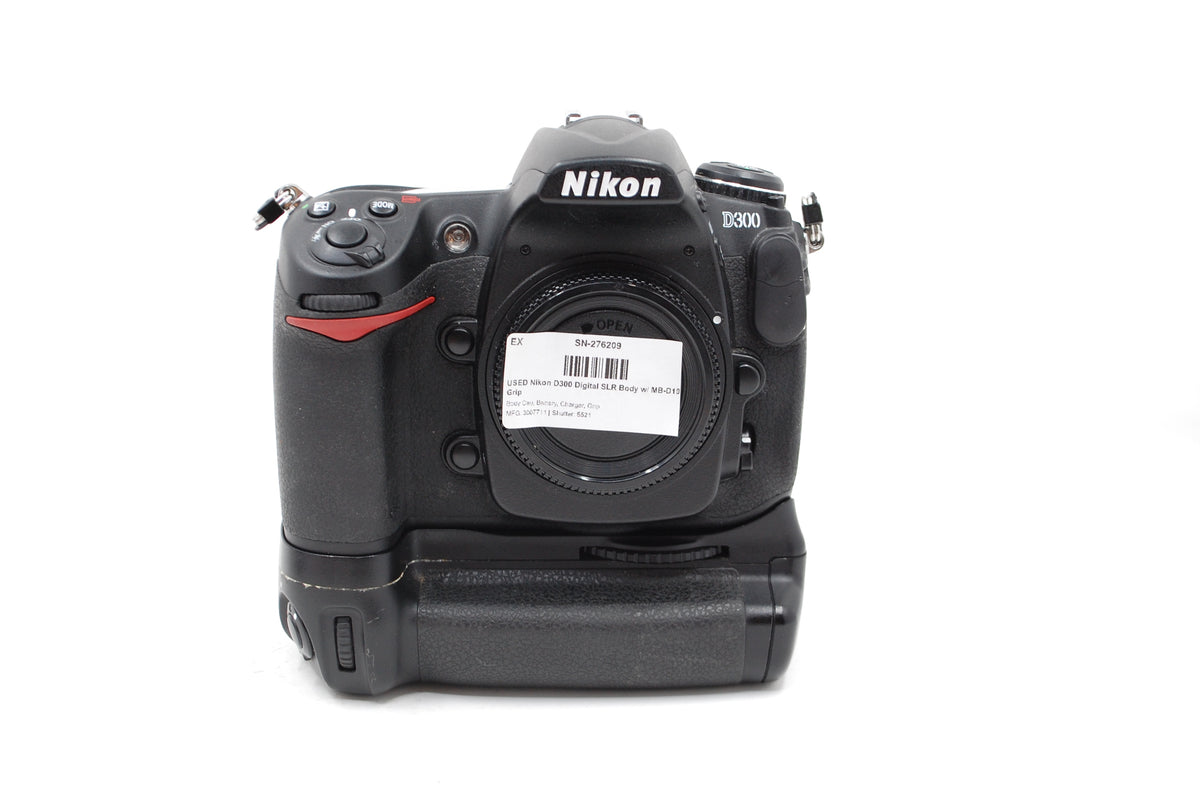 USED Nikon D300 Digital SLR Body w/ MB-D10 Grip