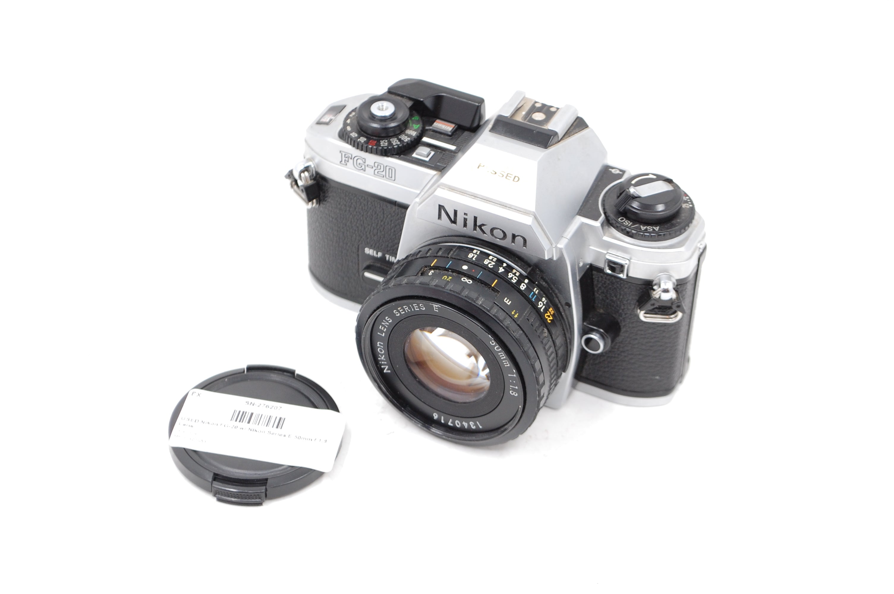 USED Nikon FG-20 w/ Nikon Series E 50mm f/1.8 Lens