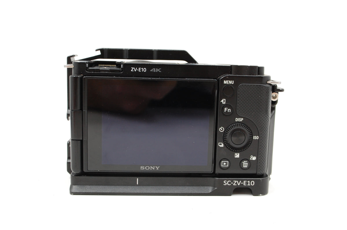 Used Sony Alpha ZV-E10 Camera with 16-50mm Lens Kit - Black w/Sirui Cage