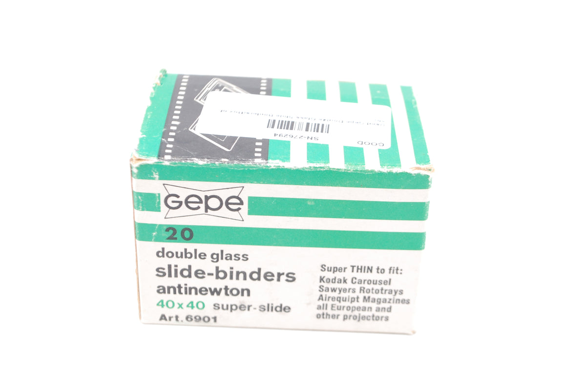 Used Gepe Double Glass Slide Binders(Box of 19)