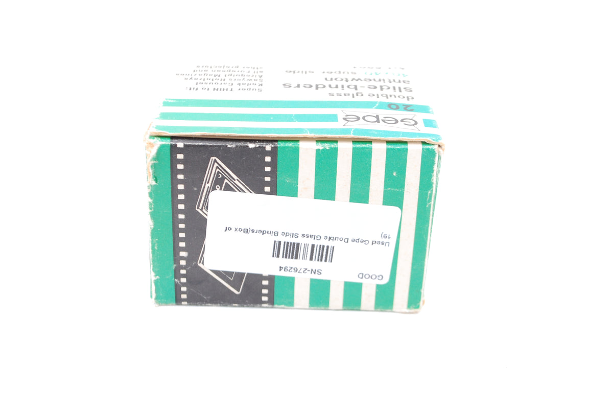 Used Gepe Double Glass Slide Binders(Box of 19)