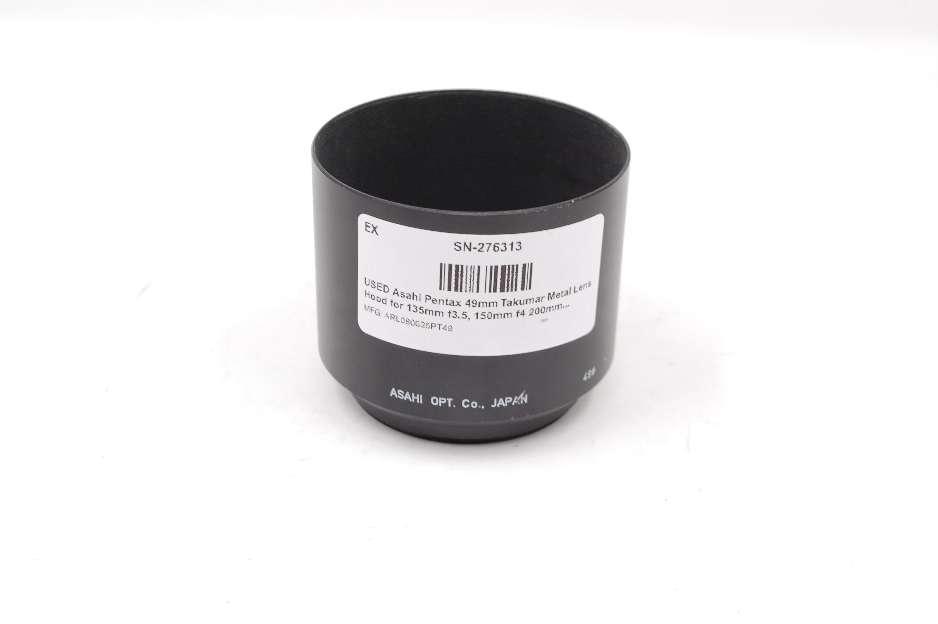 USED Asahi Pentax 49mm Takumar Metal Lens Hood for 135mm f3.5, 150mm f4 200mm f5.6