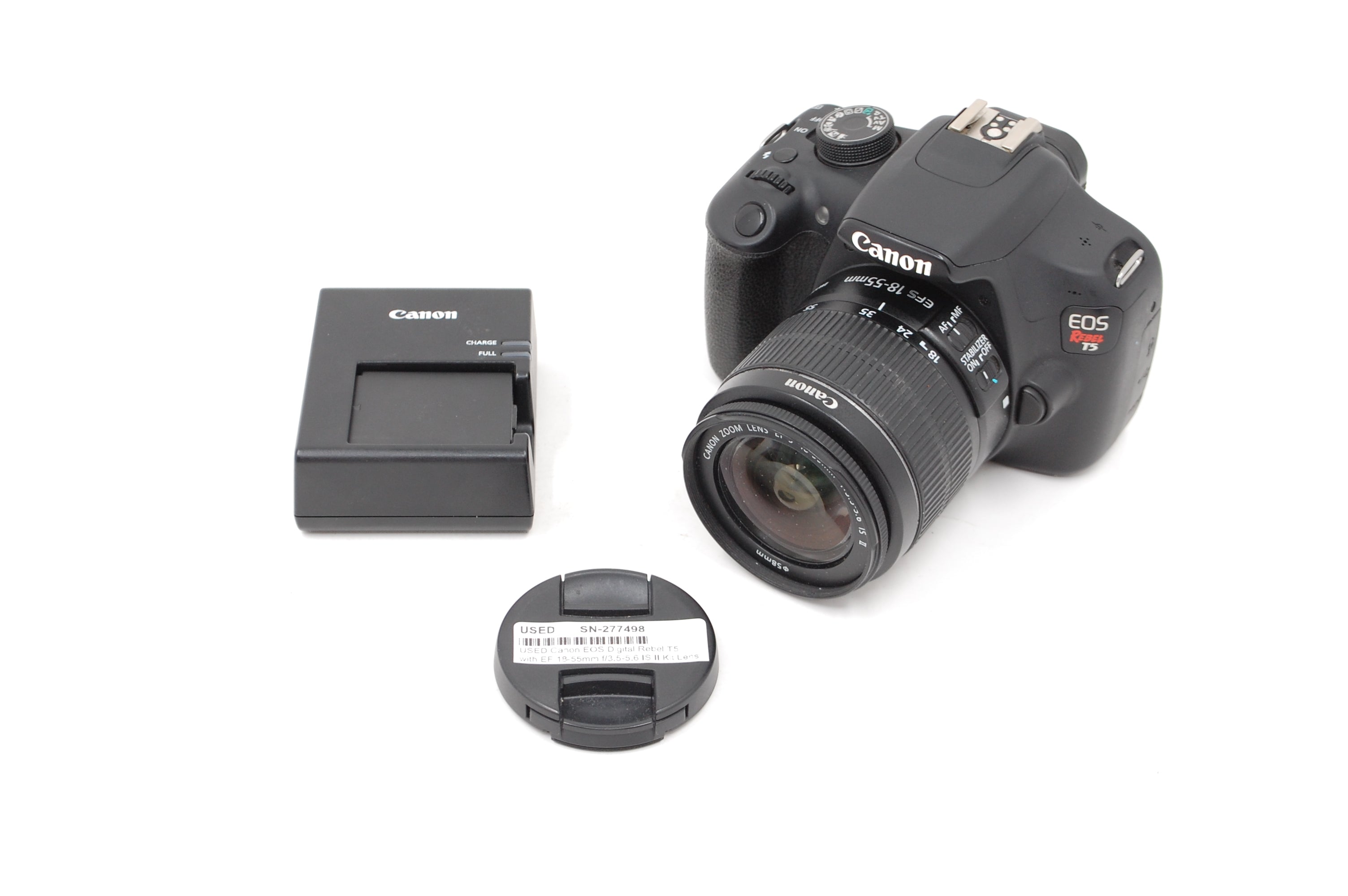 USED Canon EOS Digital Rebel T5 with EF 18-55mm f/3.5-5.6 IS II Kit Lens