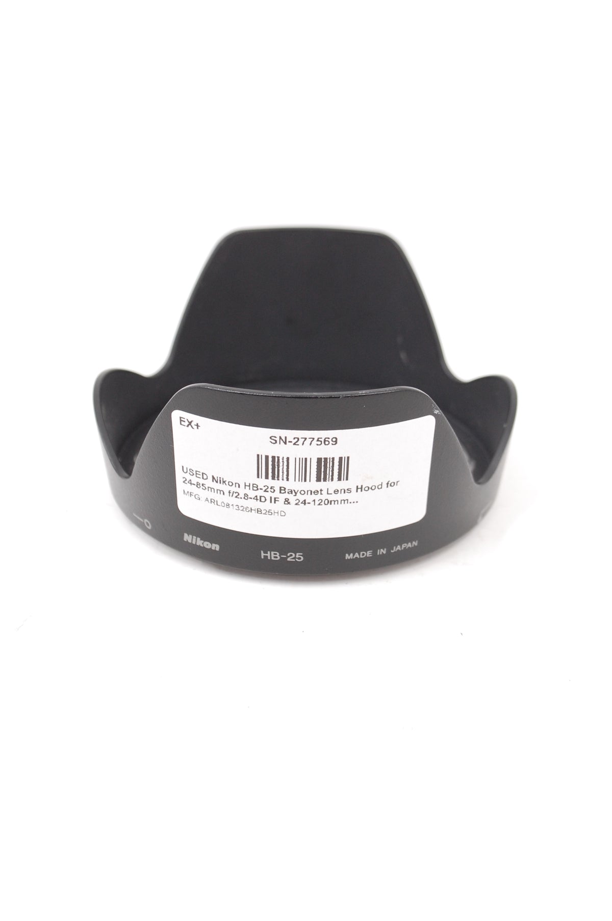 USED Nikon HB-25 Bayonet Lens Hood for 24-85mm f/2.8-4D IF & 24-120mm f/3.5-5.6G VR