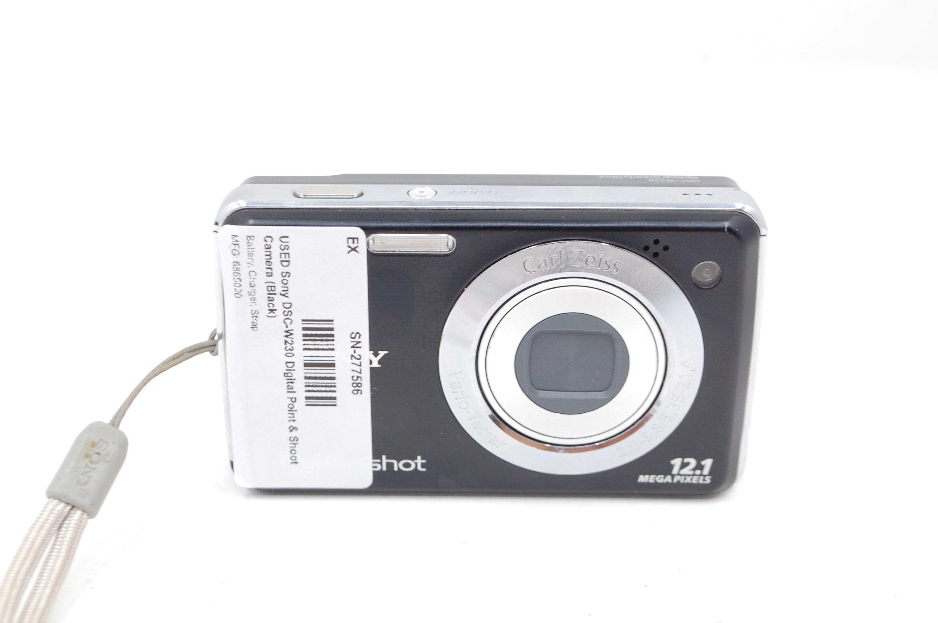 USED Sony DSC-W230 Digital Point & Shoot Camera (Black)