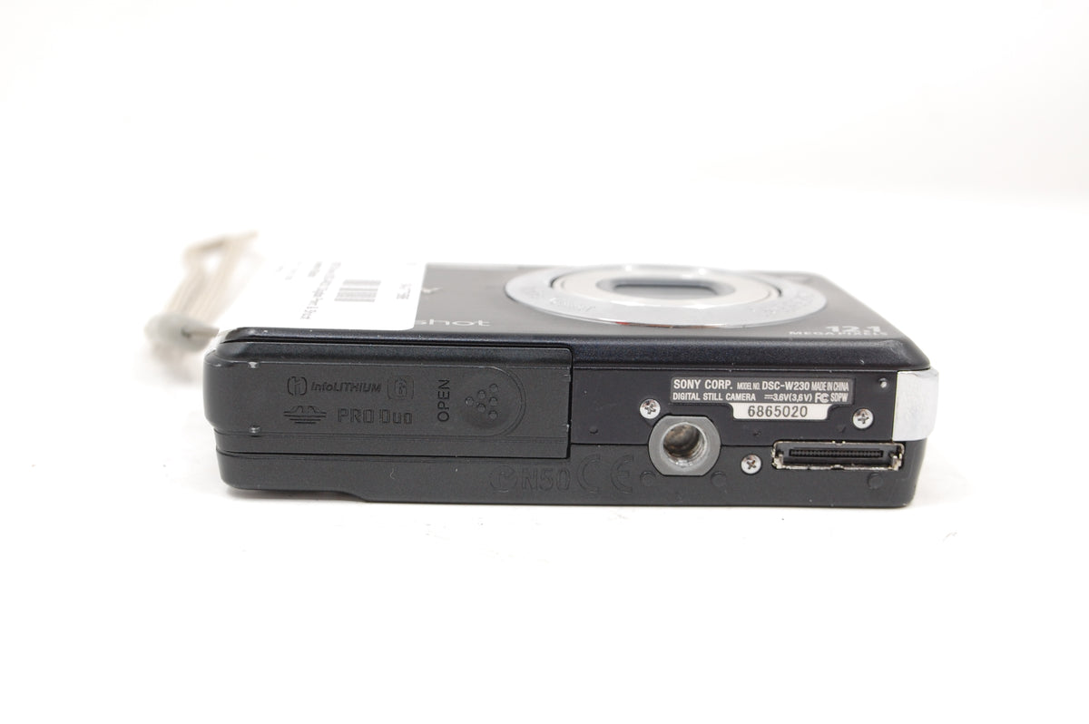 USED Sony DSC-W230 Digital Point & Shoot Camera (Black)