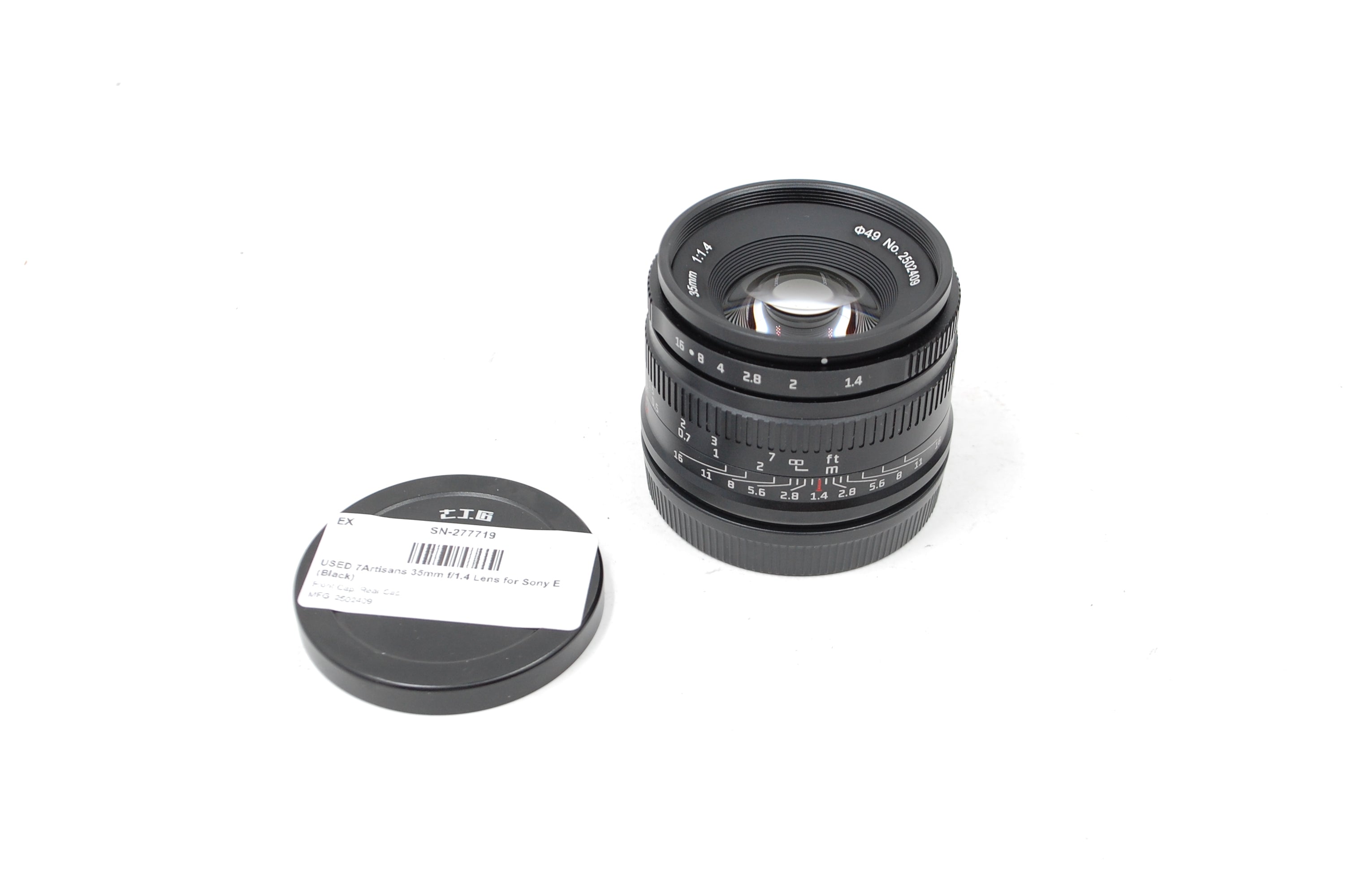 USED 7Artisans 35mm f/1.4 Lens for Sony E (Black)