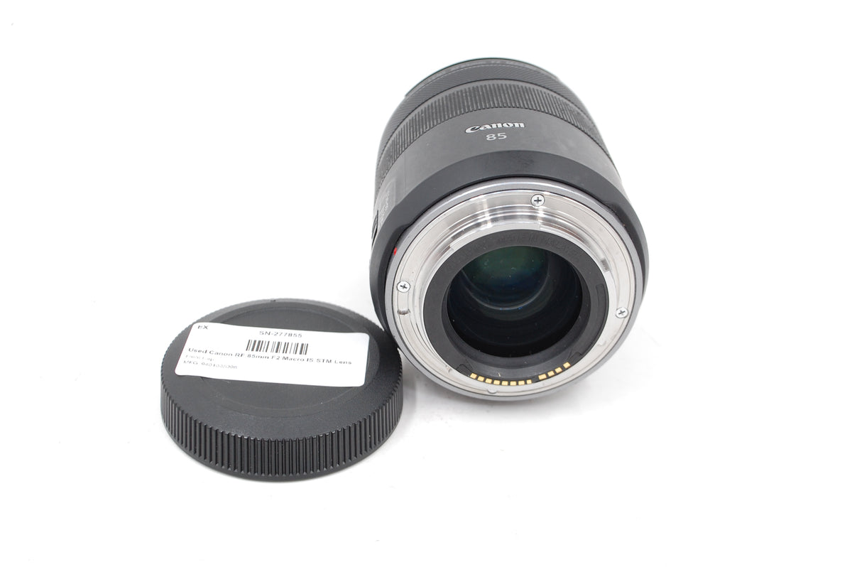 Used Canon RF 85mm F2 Macro IS STM Lens
