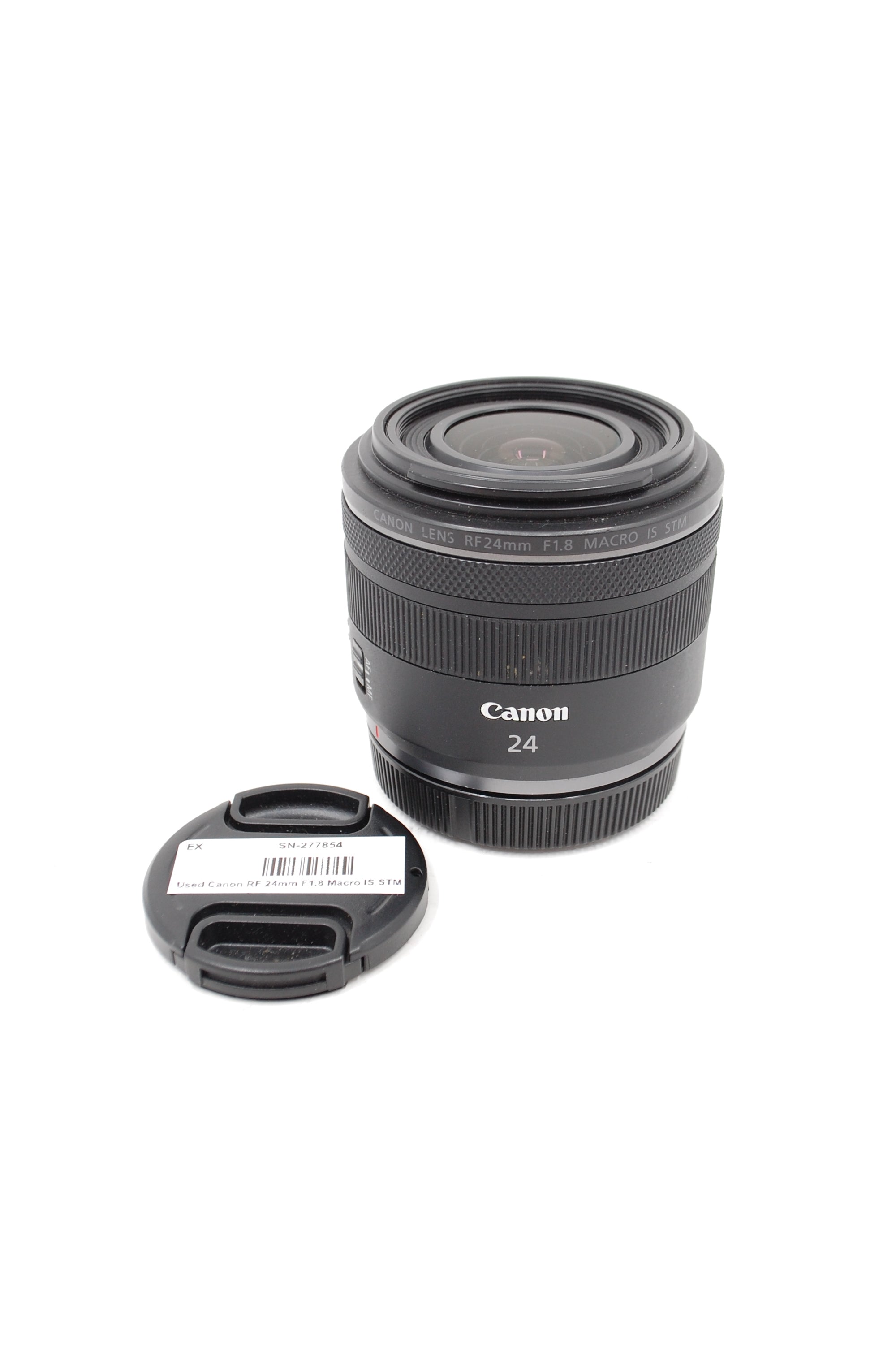 Used Canon RF 24mm F1.8 Macro IS STM Lens