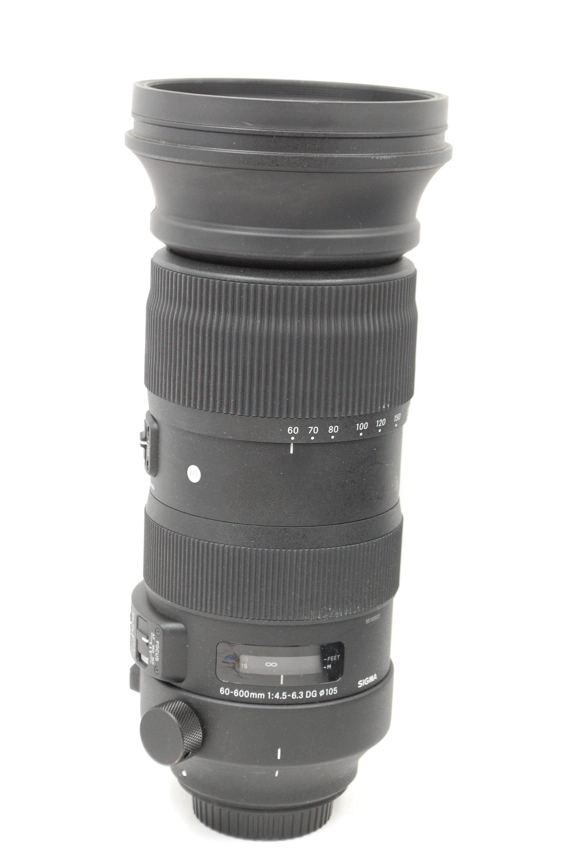 USED Sigma 60-600mm F4.5-6.3 DG OS HSM Sports Lens for Canon