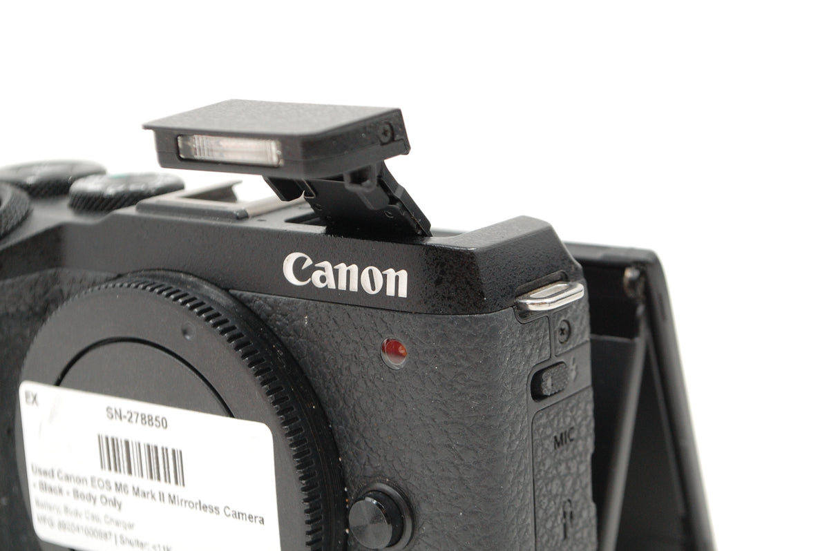 Used Canon EOS M6 Mark II Mirrorless Camera - Black - Body Only