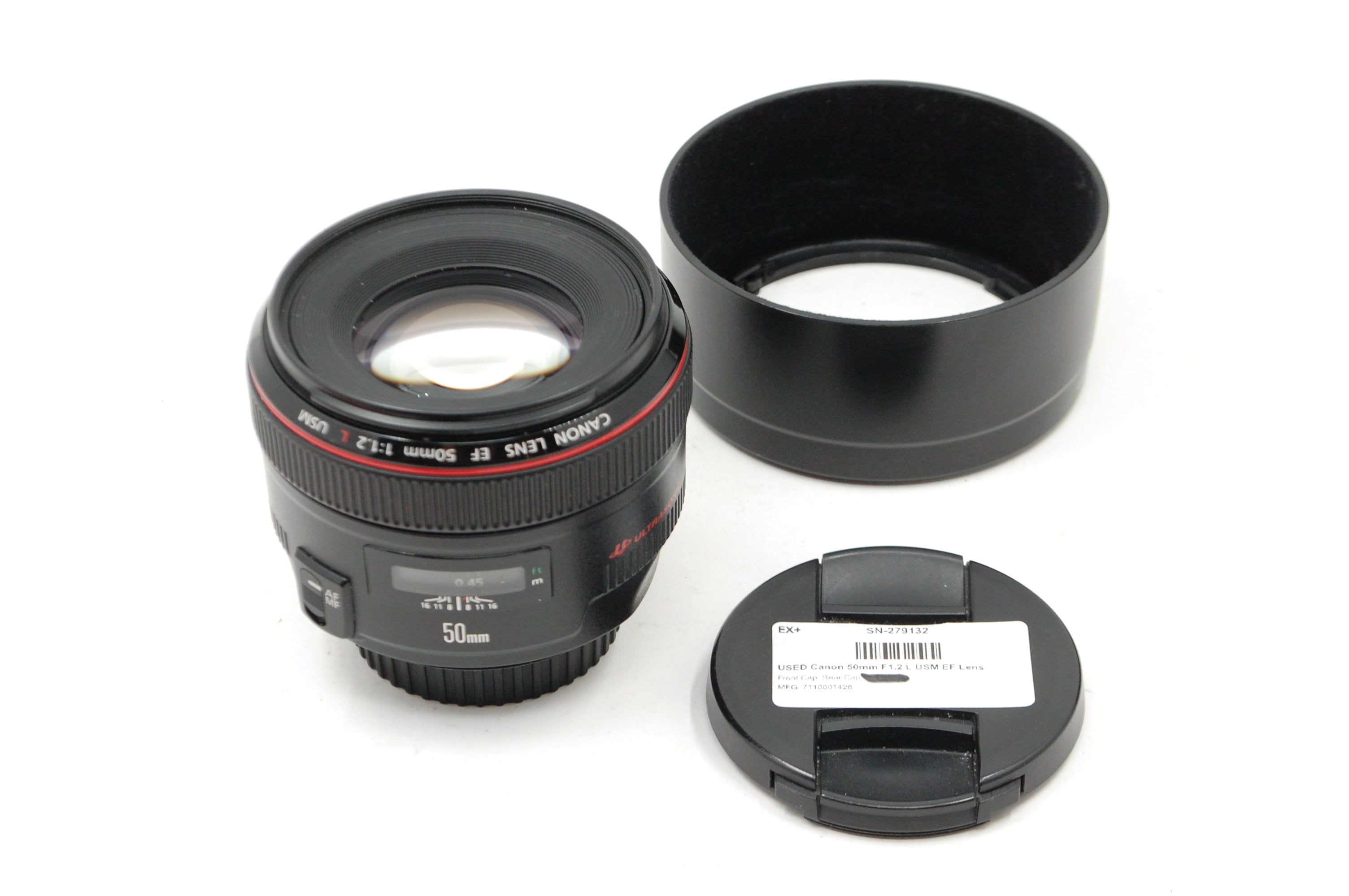 USED Canon 50mm F1.2 L USM EF Lens
