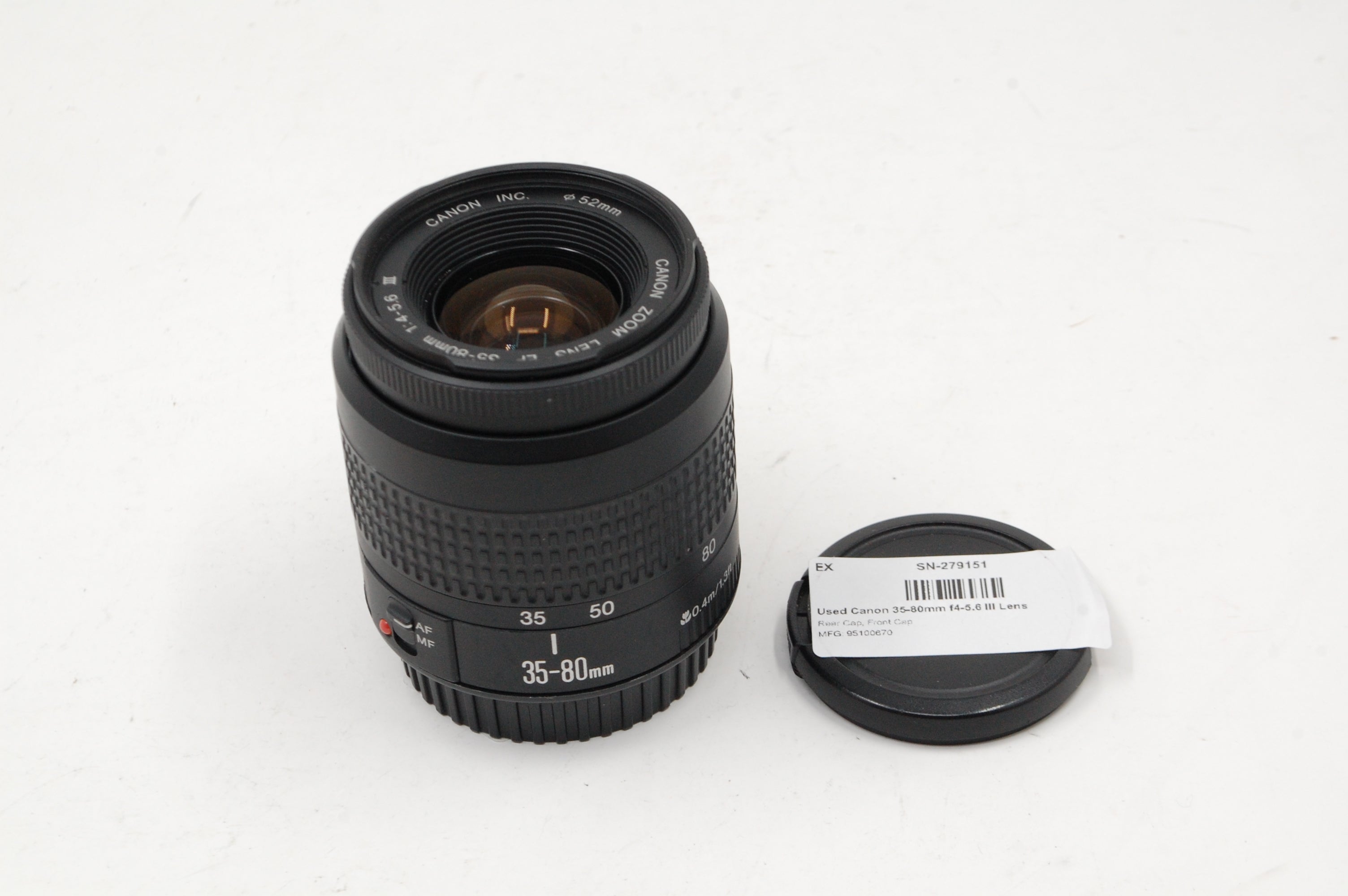 Used Canon 35-80mm f4-5.6 III Lens