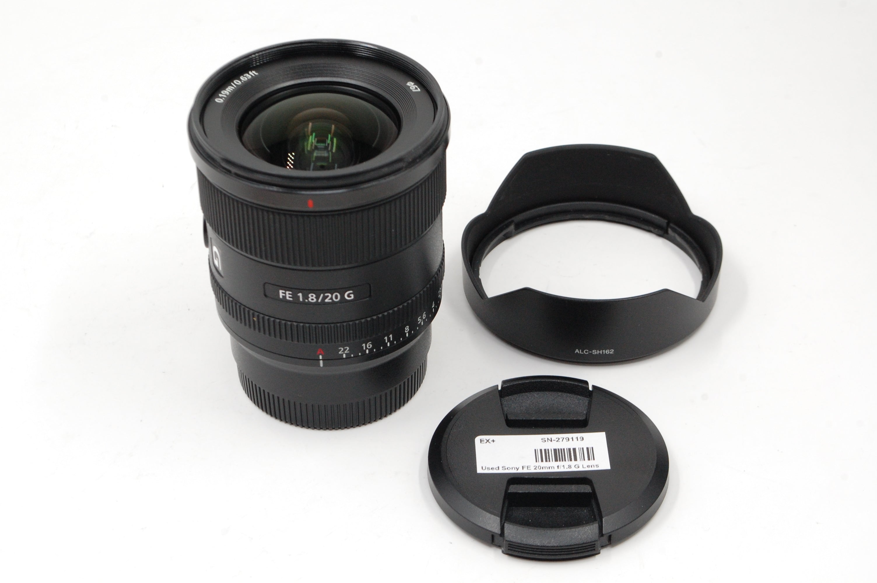 Used Sony FE 20mm f/1.8 G Lens